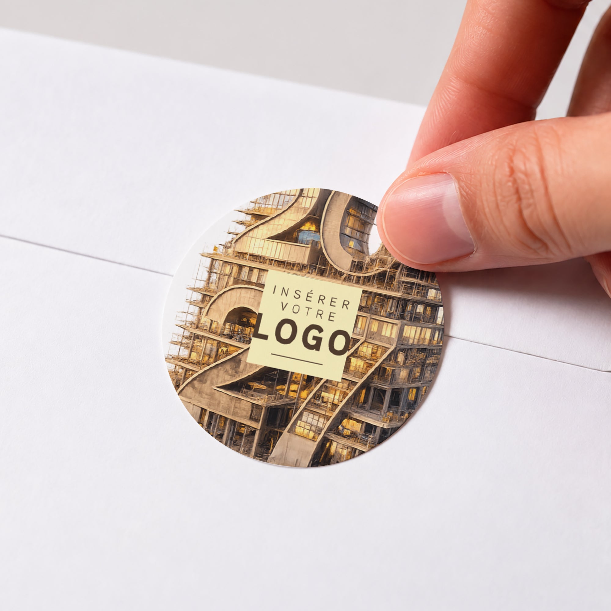 L'Avenir prend forme | Vœux professionnels • Sticker • Rond photo N° 1