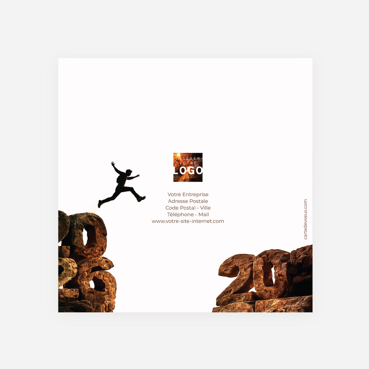 Vers de Nouveaux Horizons | Vœux professionnels • Carte de voeux • Carrée pliable photo N° 3