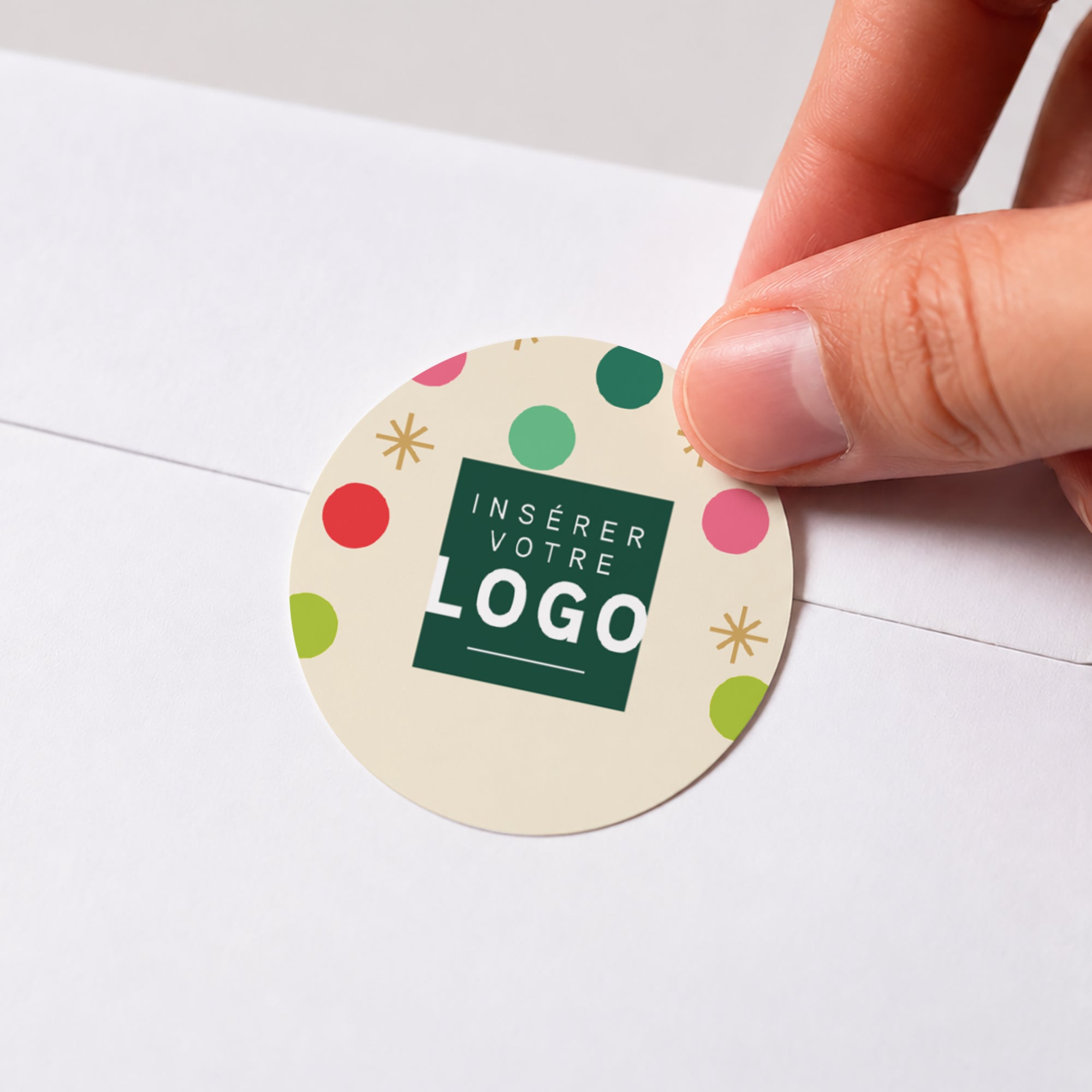 Confettis de Vœux | Vœux professionnels • Sticker • Rond photo N° 1