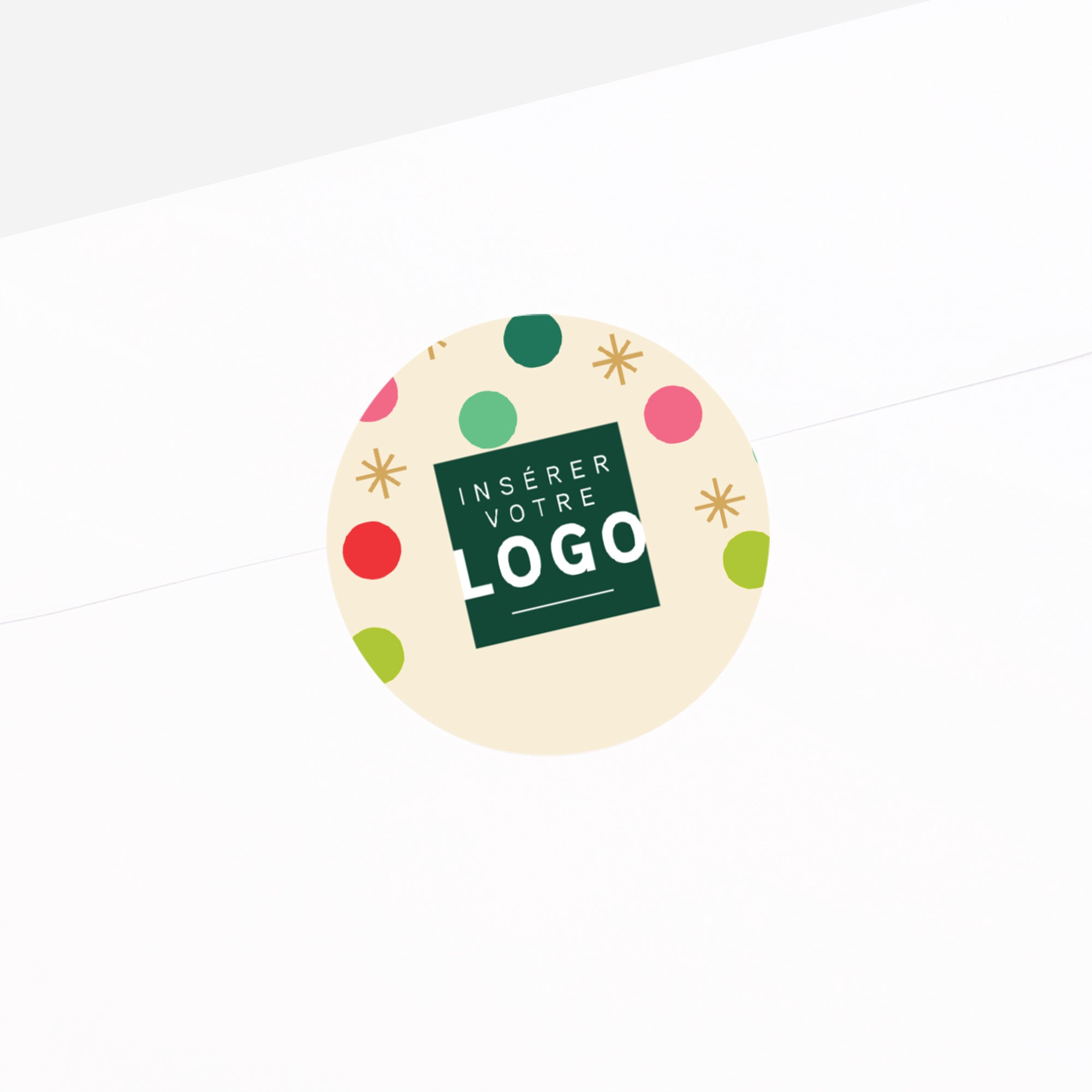 Confettis de Vœux | Vœux professionnels • Sticker • Rond photo N° 2