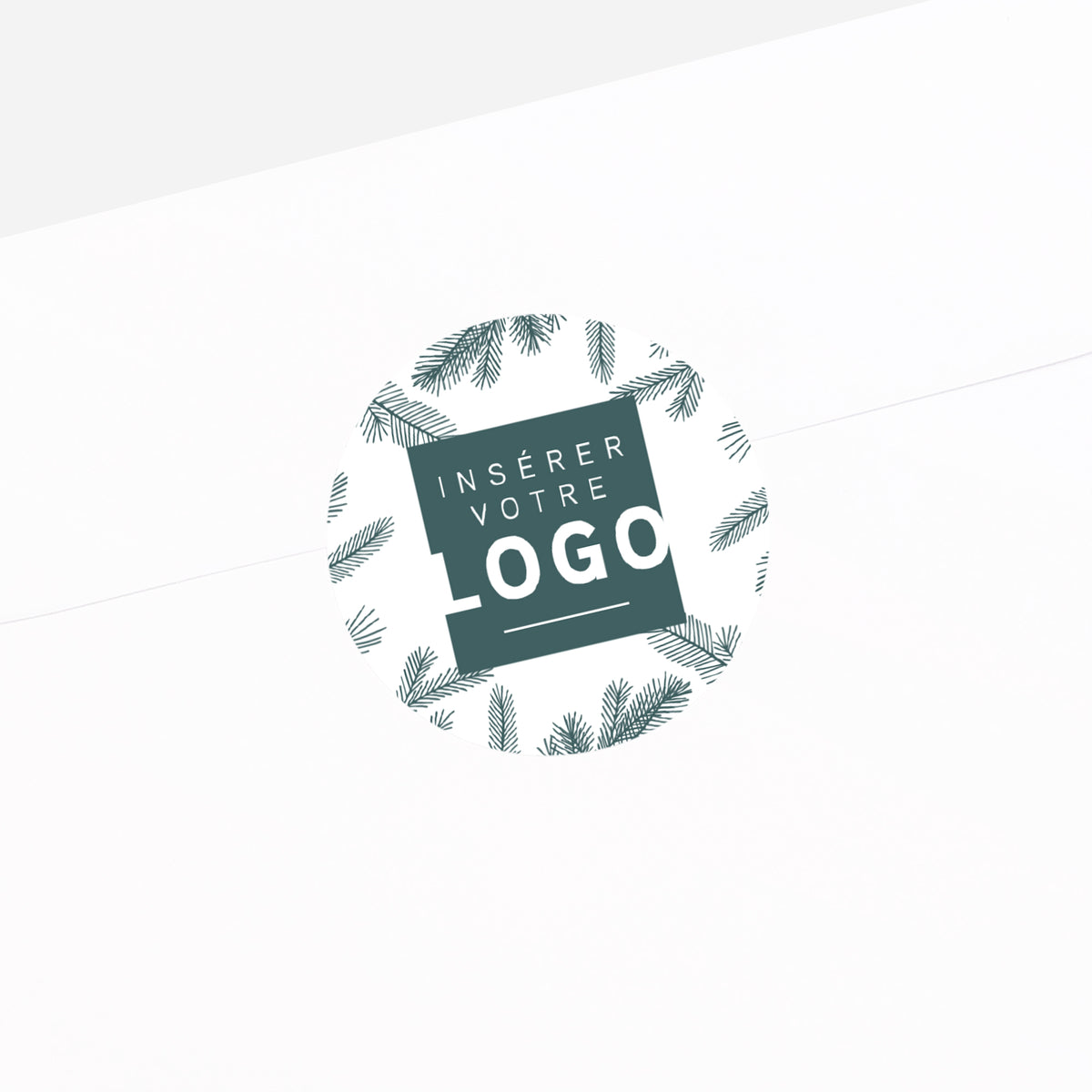 Écrin Végétal Vert | Vœux professionnels • Sticker • Rond photo N° 2