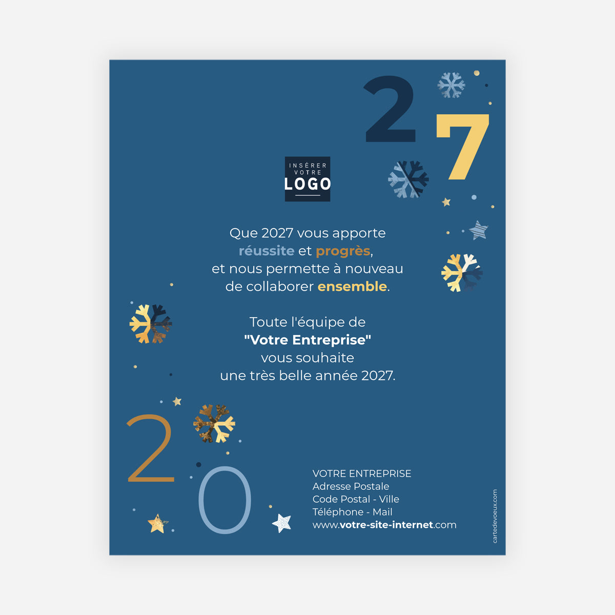Cristaux d’Hiver | Vœux professionnels • Carte virtuelle • eCard Image photo N° 1