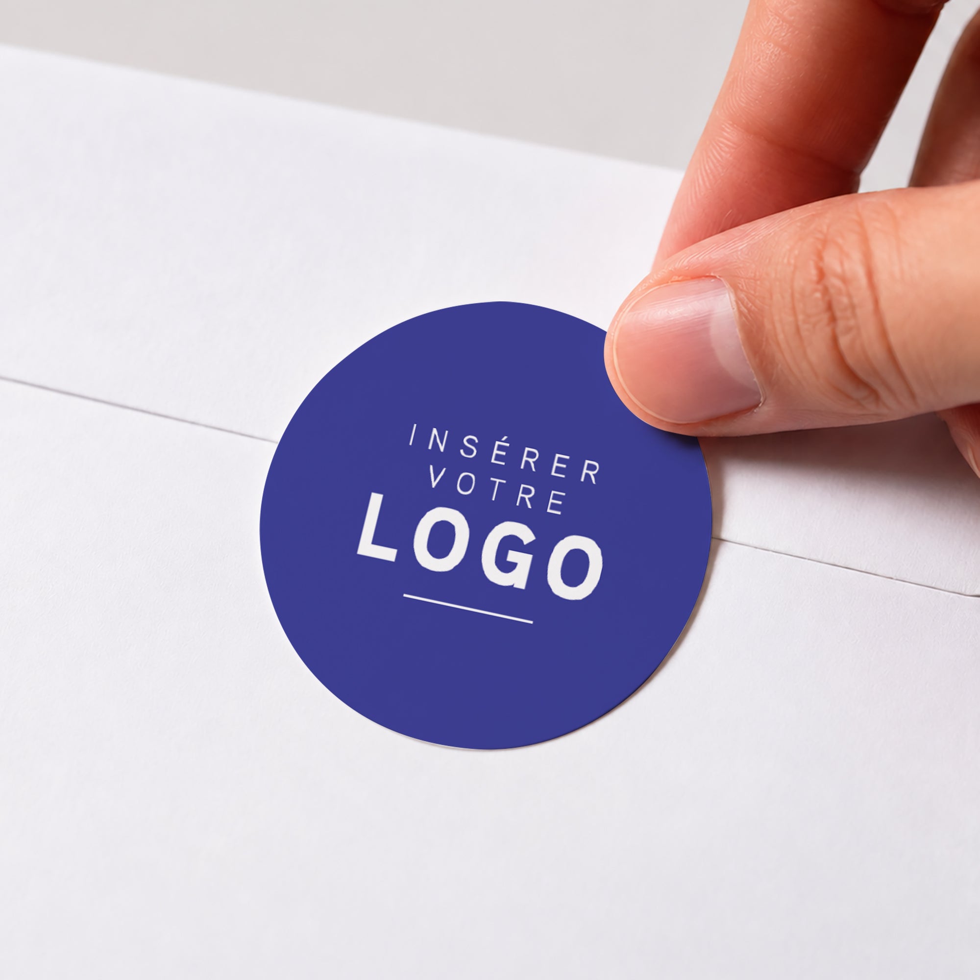 Néon Graphique | Vœux professionnels • Sticker • Rond photo N° 1