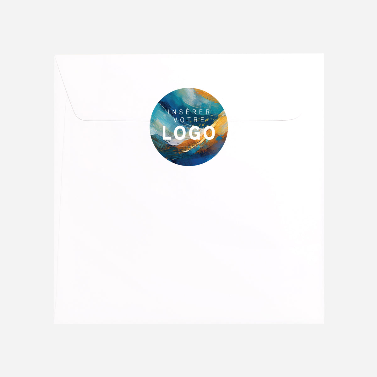 Vague Créative | Vœux professionnels • Sticker • Rond photo N° 3