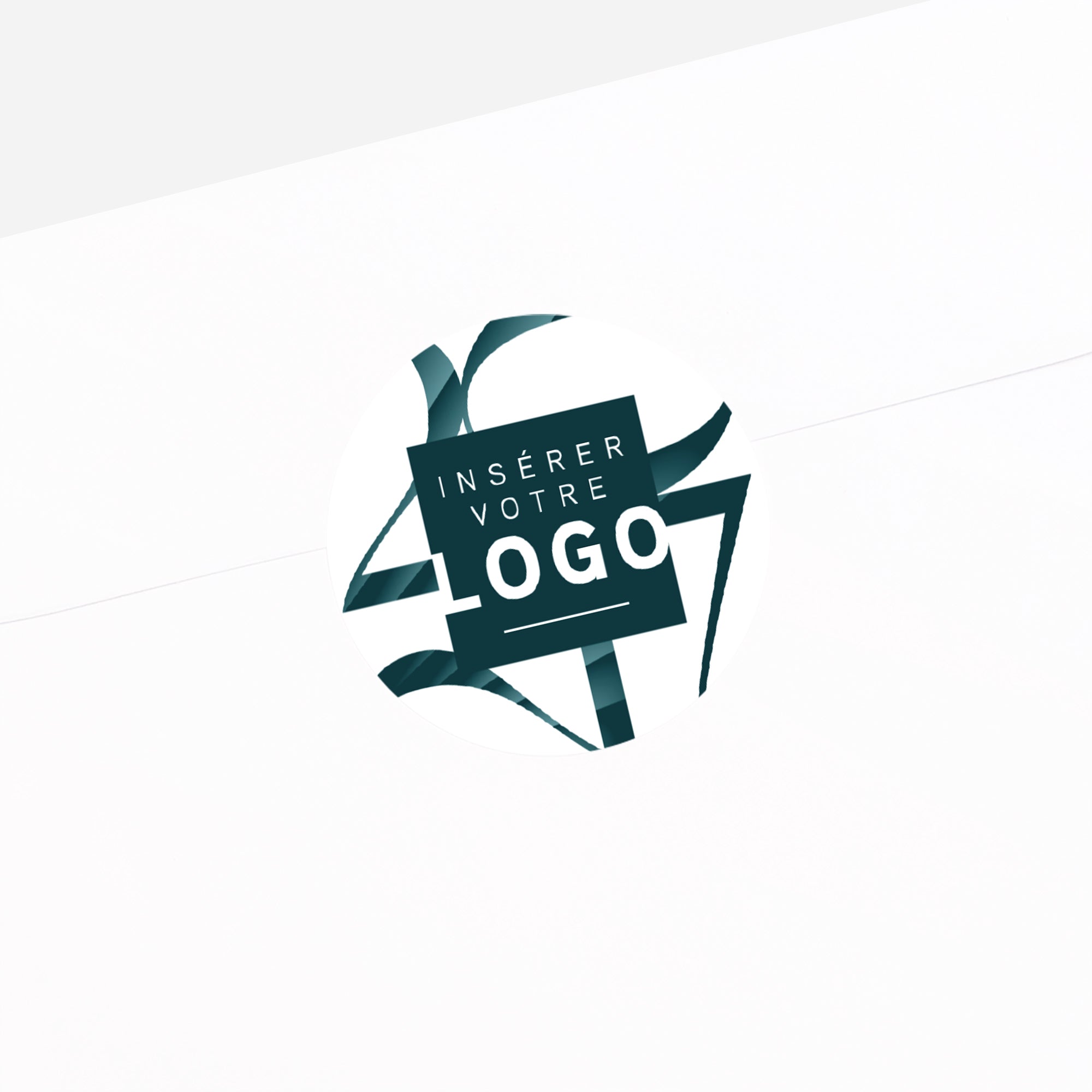 Faisceaux Graphiques | Vœux professionnels • Sticker • Rond photo N° 2