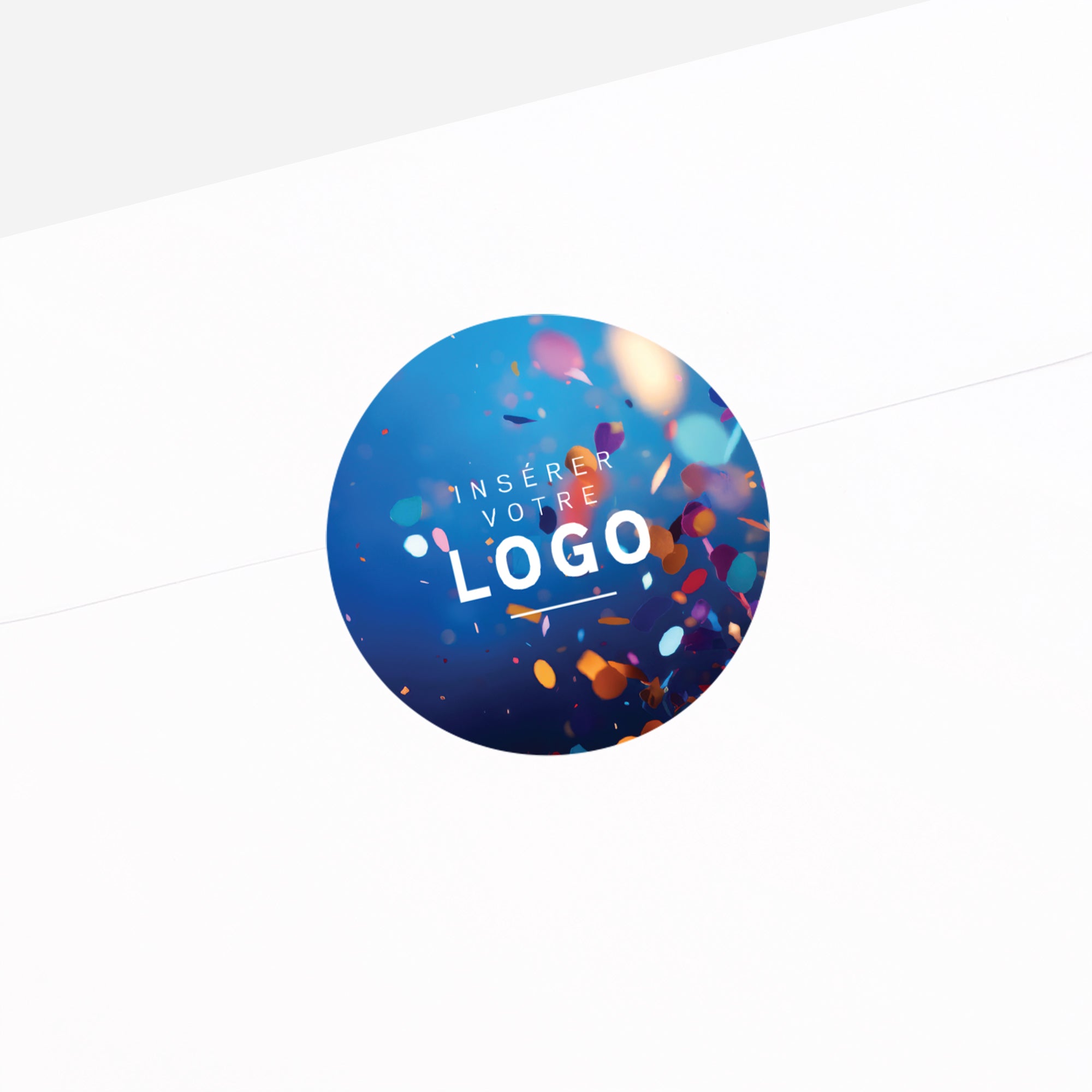 Explosion de Fête | Vœux professionnels • Sticker • Rond photo N° 2