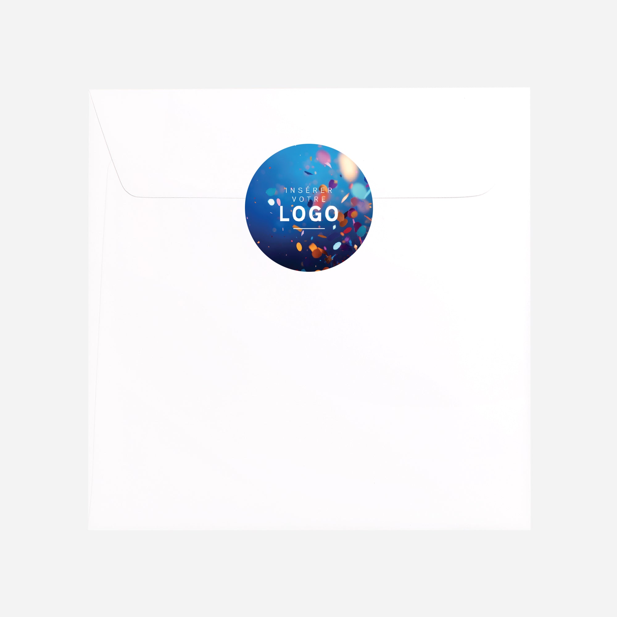 Explosion de Fête | Vœux professionnels • Sticker • Rond photo N° 3