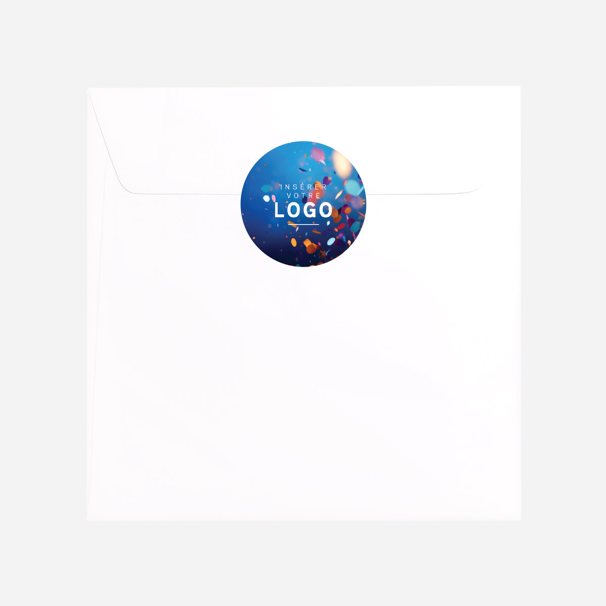 Explosion de Fête | Vœux professionnels • Sticker • Rond photo N° 3