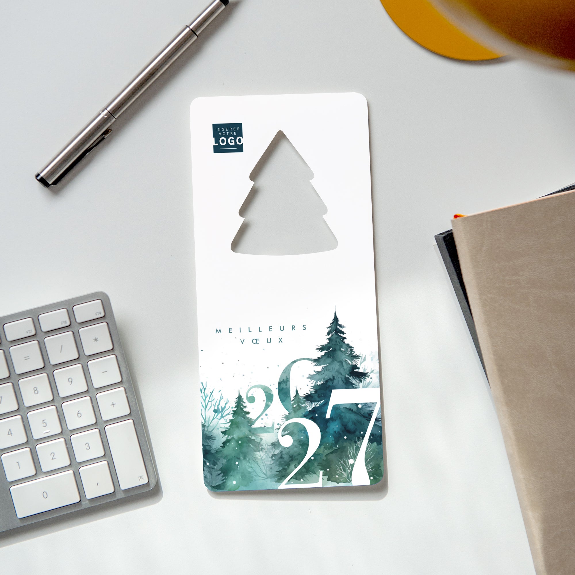Brume Forestière | Vœux professionnels • Carte de voeux • Sapin découpé photo N° 4