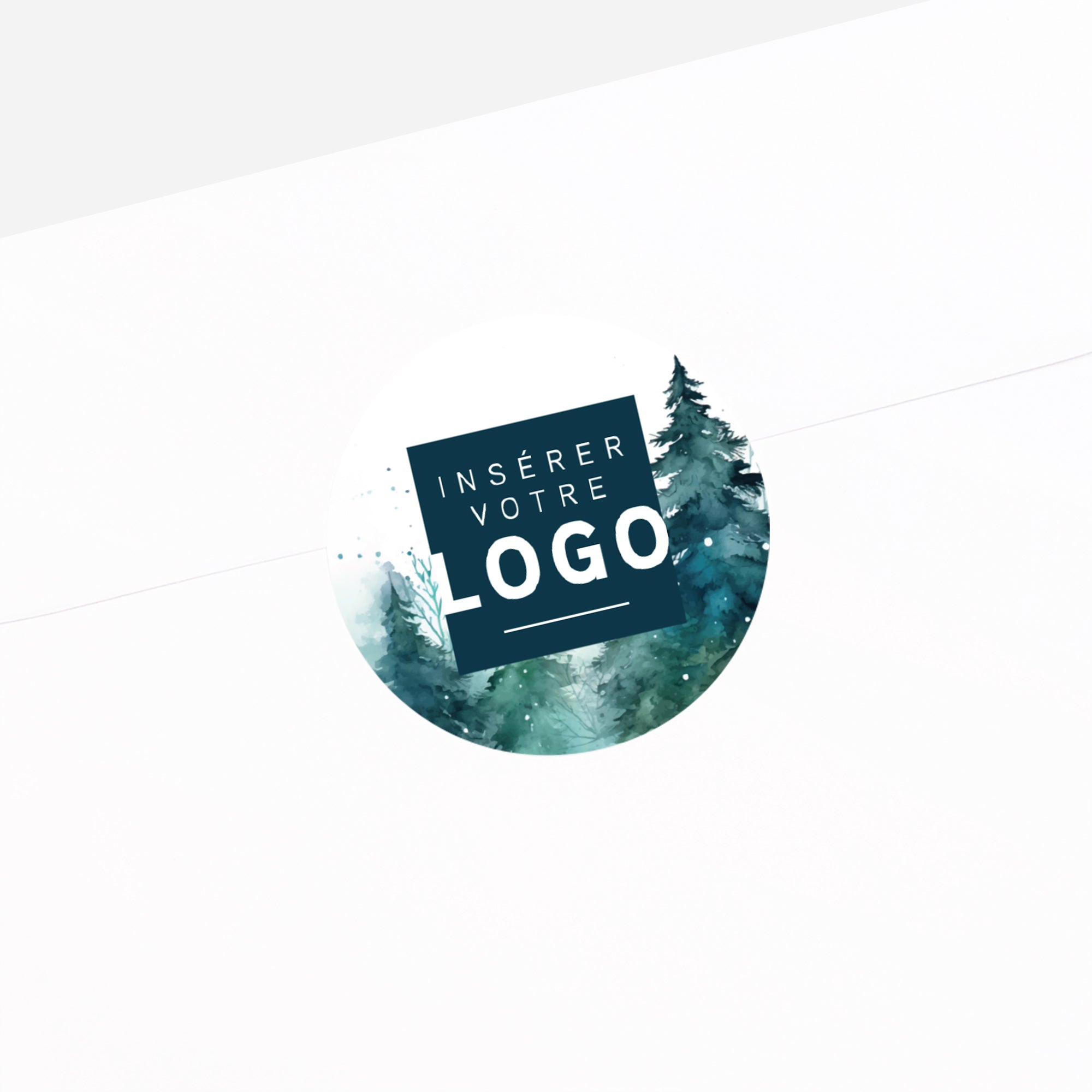 Brume Forestière | Vœux professionnels • Sticker • Rond photo N° 2