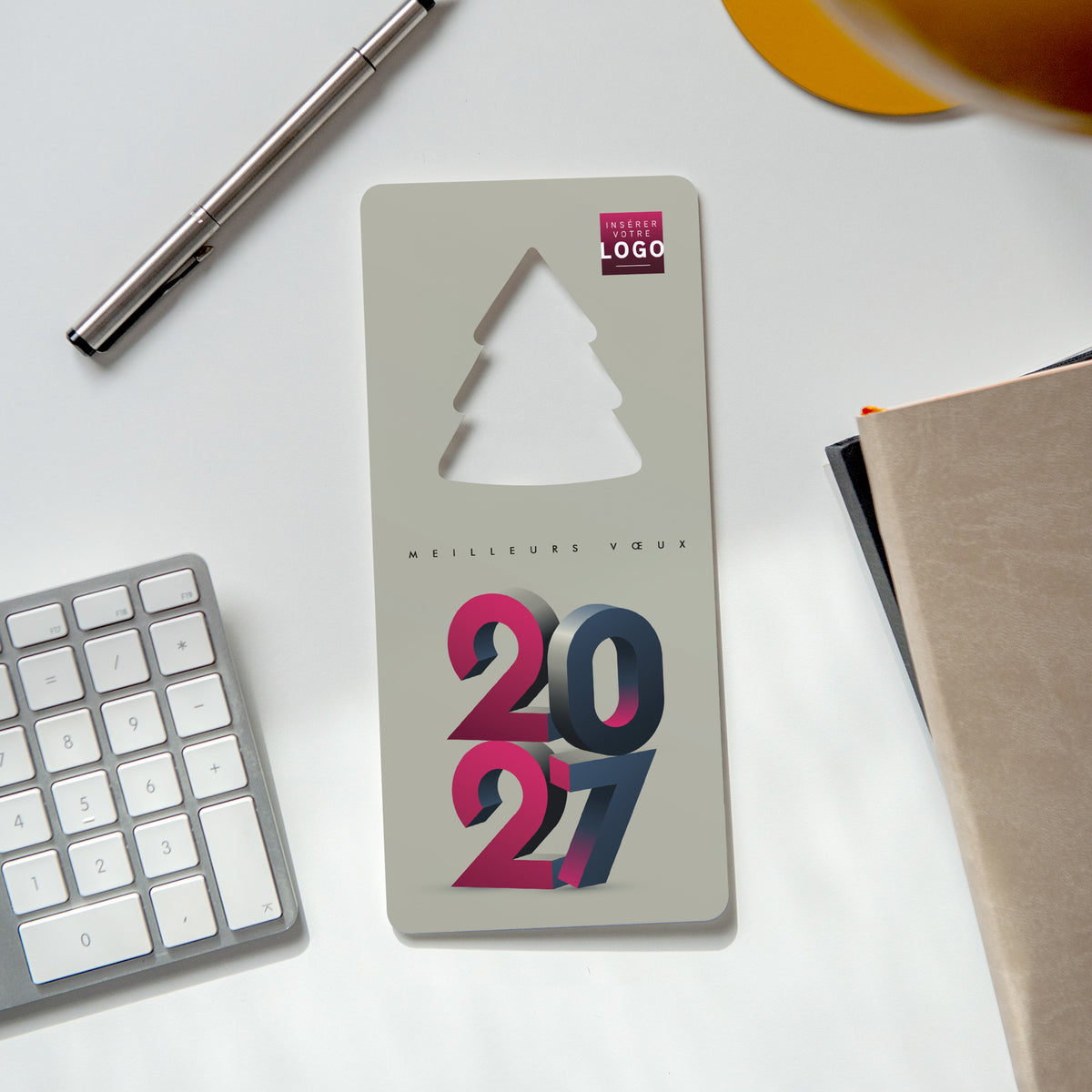 Allure 3D | Vœux professionnels • Carte de voeux • Sapin découpé photo N° 4