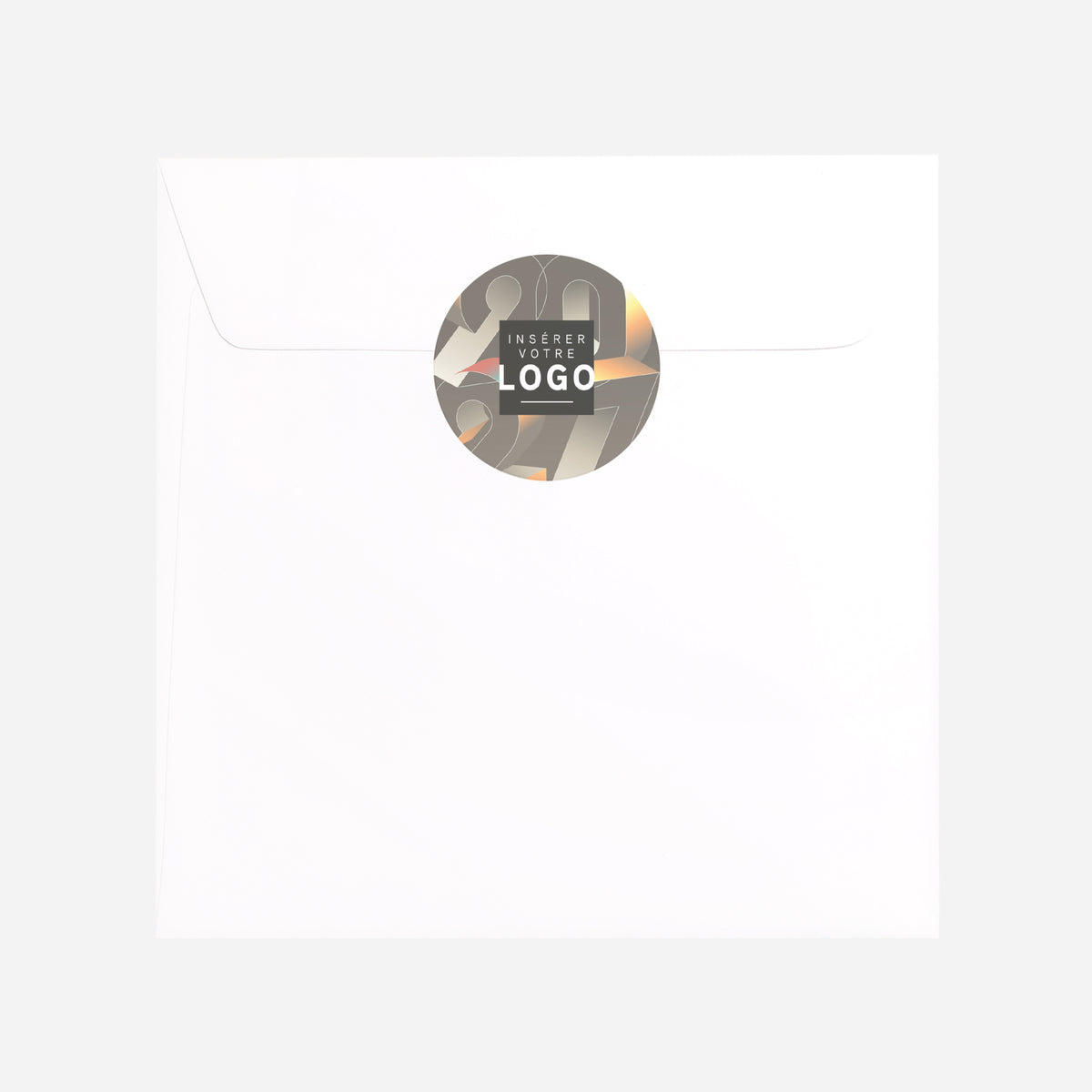 Reflets Prismatiques | Vœux professionnels • Sticker • Rond photo N° 3