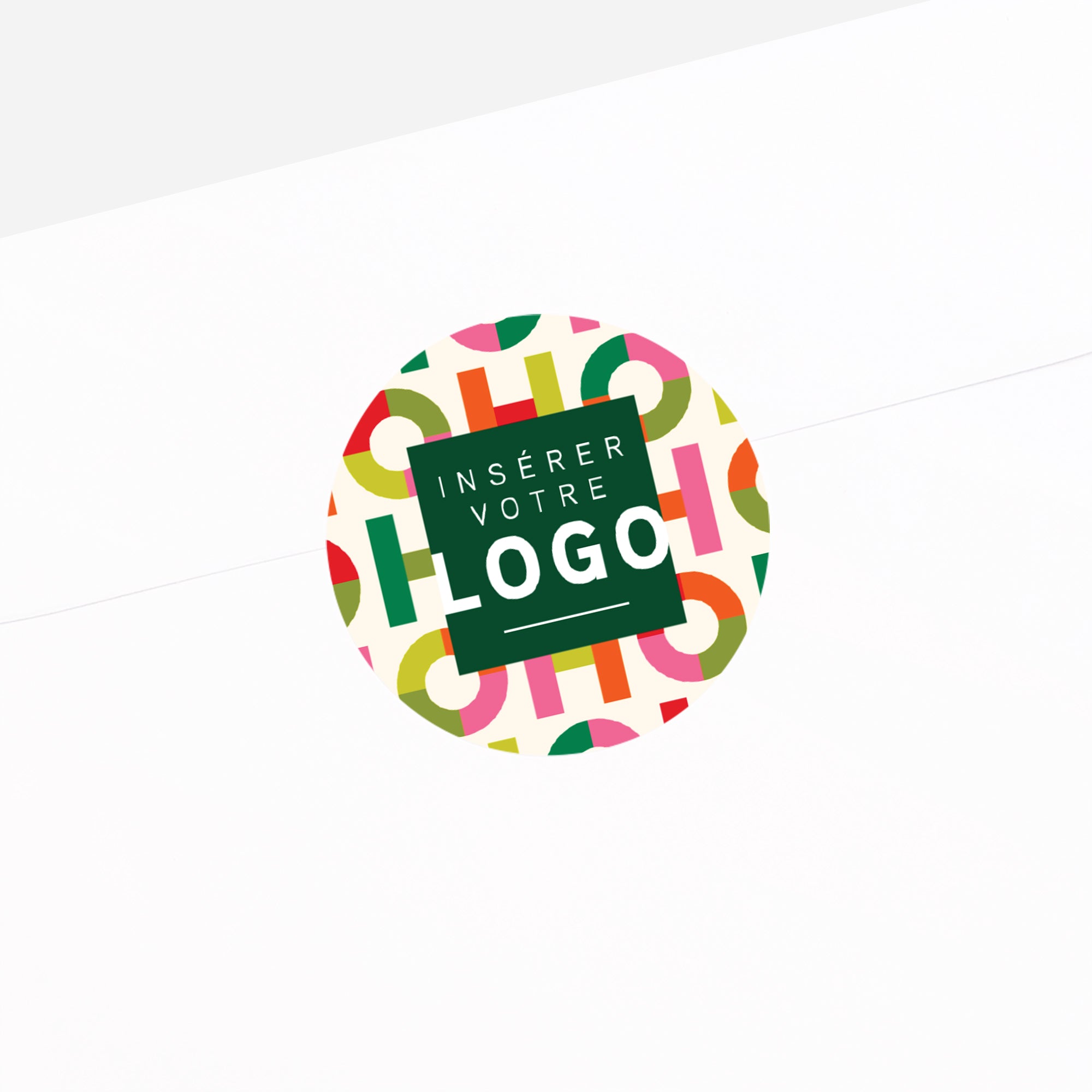 Typo Pop | Vœux professionnels • Sticker • Rond photo N° 2