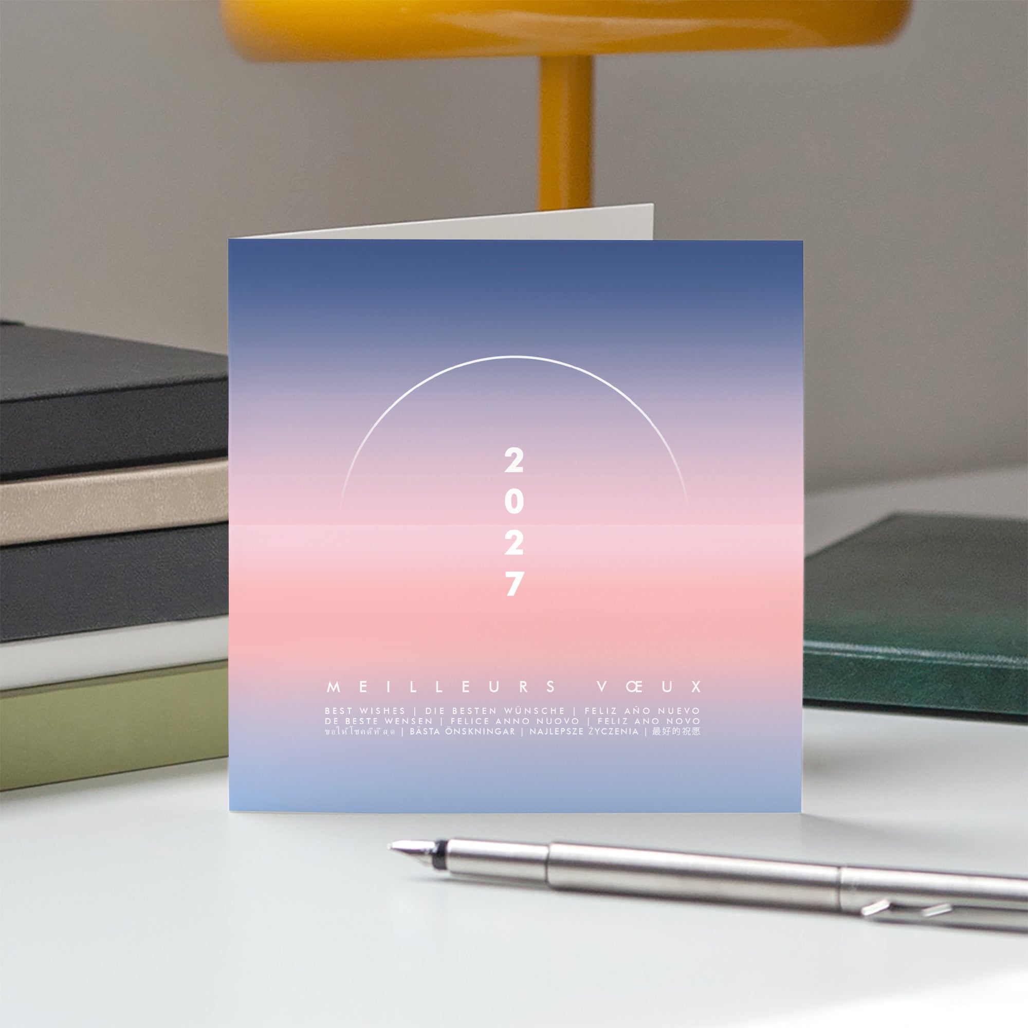 L’Instant Horizon | Vœux professionnels • Carte de voeux • Carré double photo N° 5