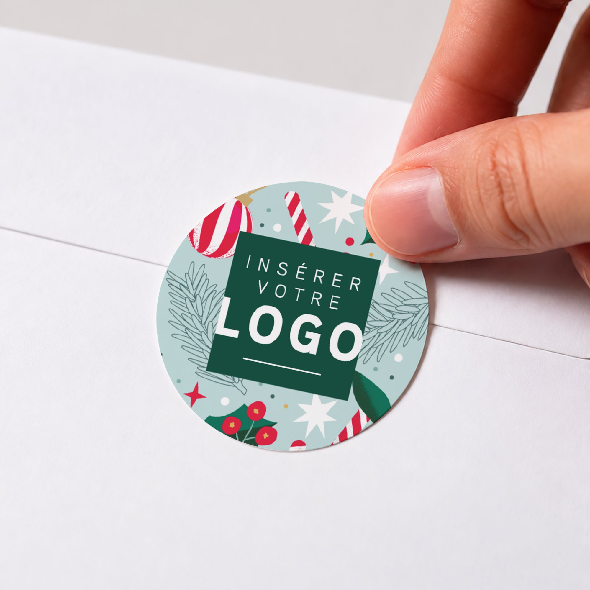 Douceurs de Noël | Vœux professionnels • Sticker • Rond photo N° 1