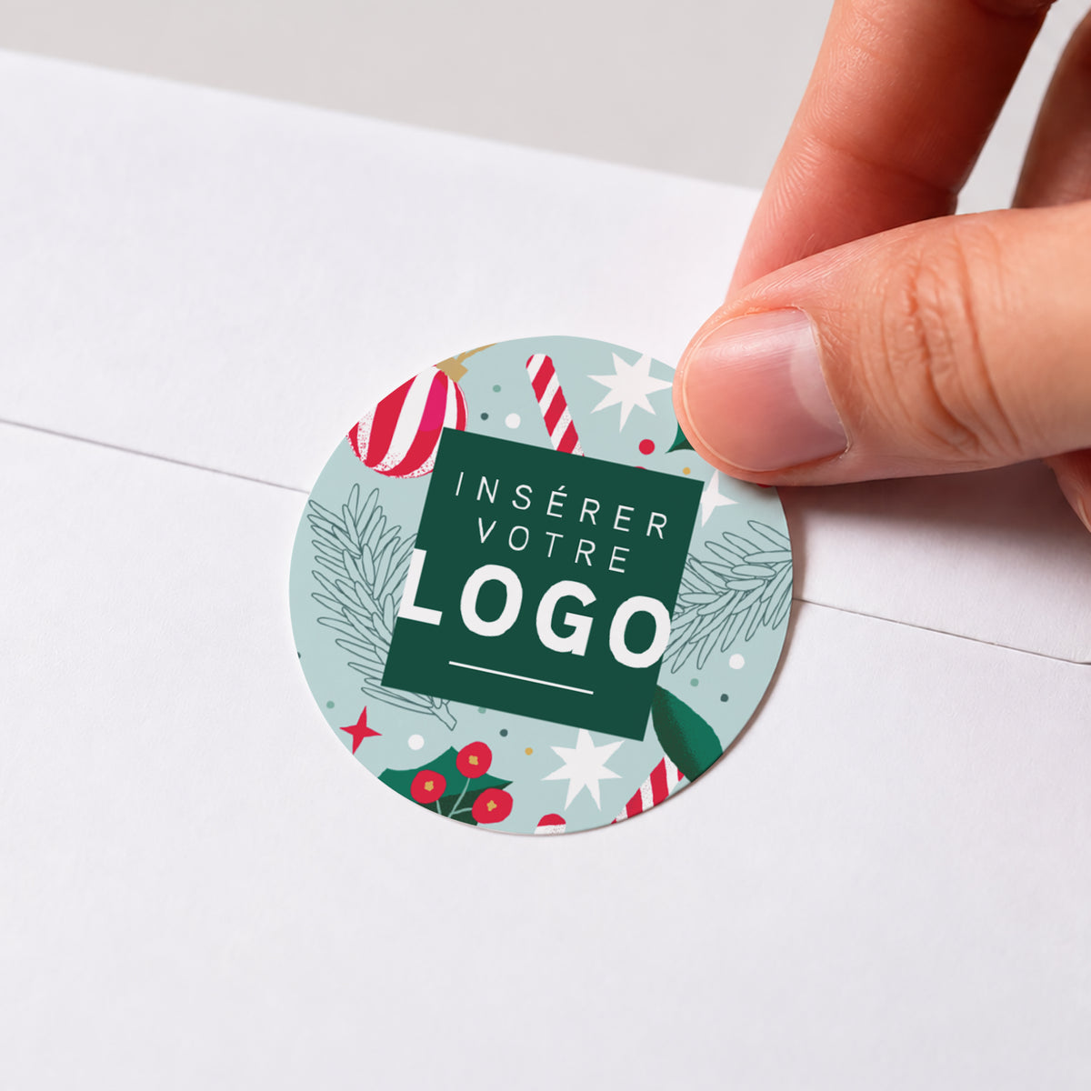 Douceurs de Noël | Vœux professionnels • Sticker • Rond photo N° 1