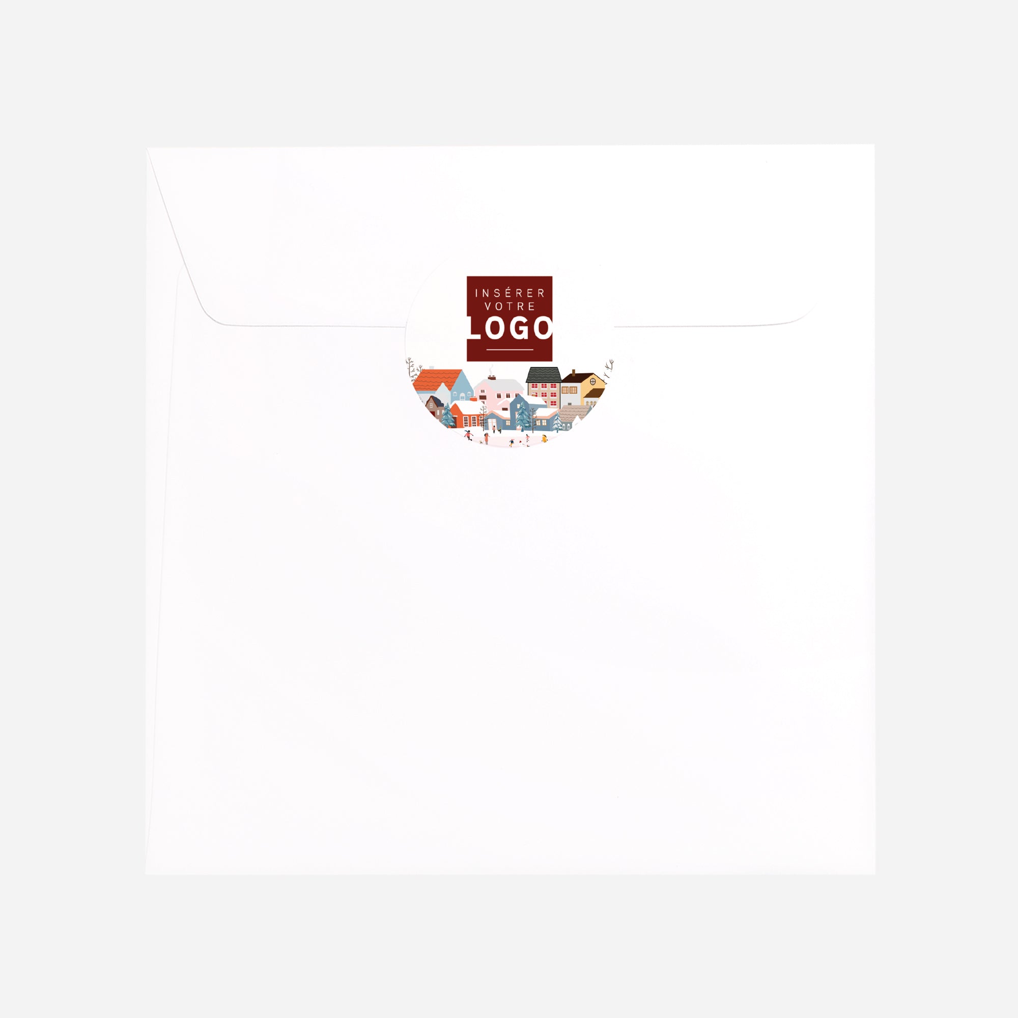 Village Enchanté | Vœux professionnels • Sticker • Rond photo N° 3