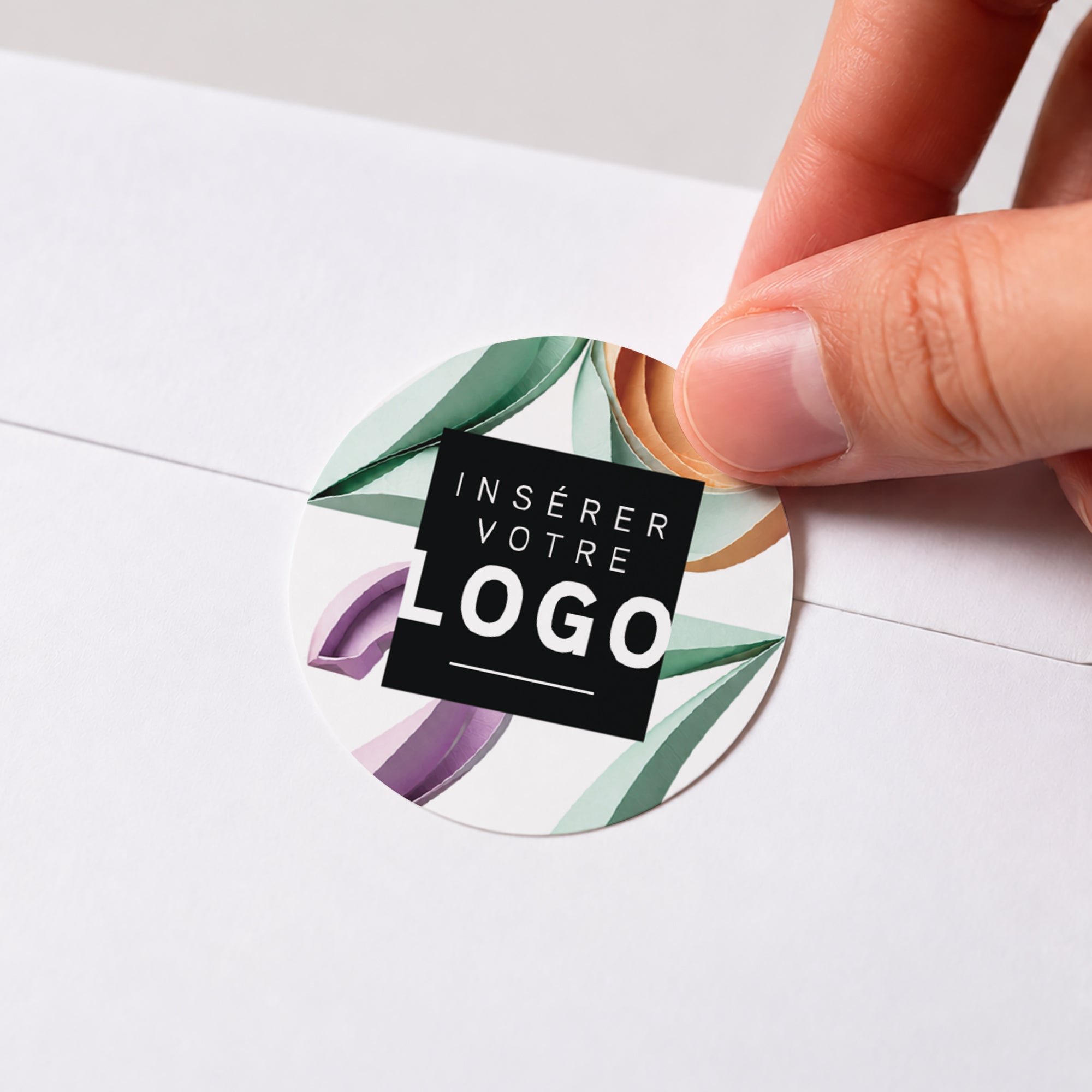 Papier Sculpté | Vœux professionnels • Sticker • Rond photo N° 1