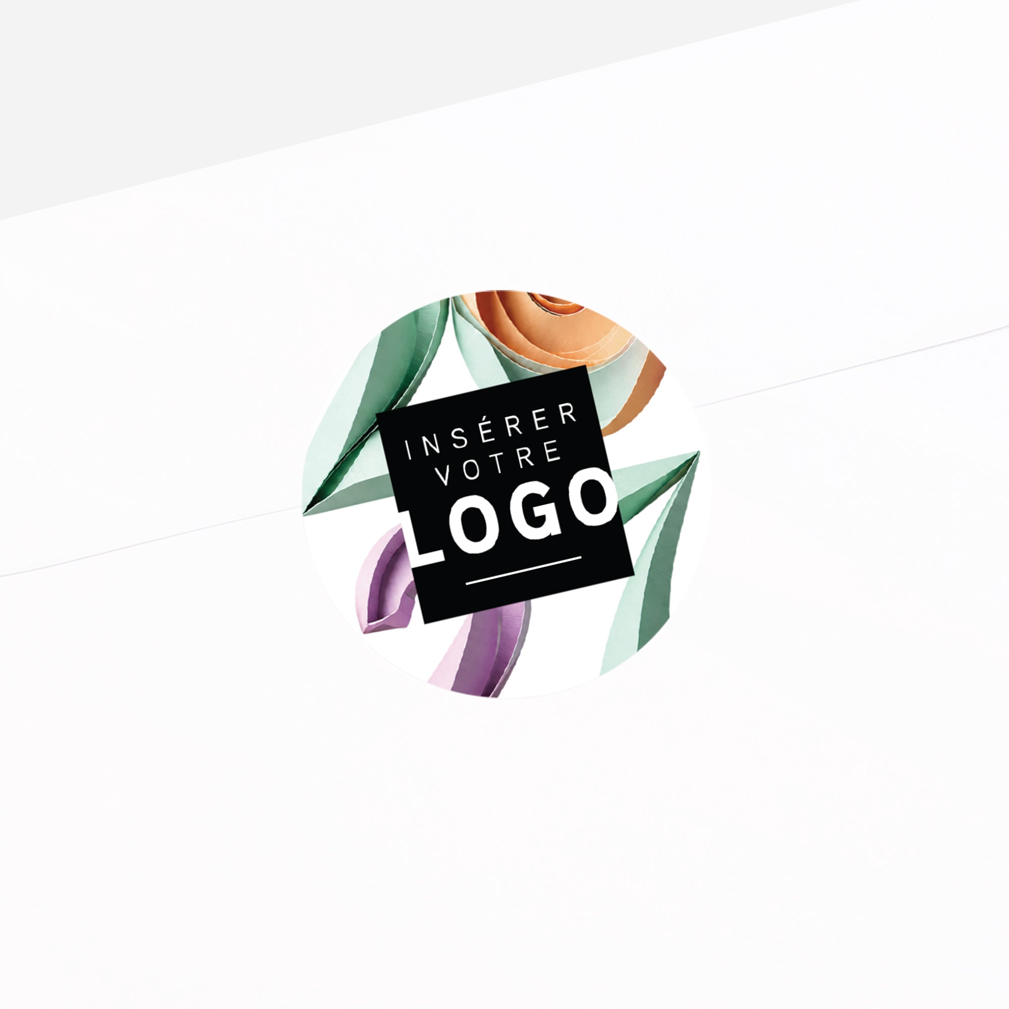 Papier Sculpté | Vœux professionnels • Sticker • Rond photo N° 2
