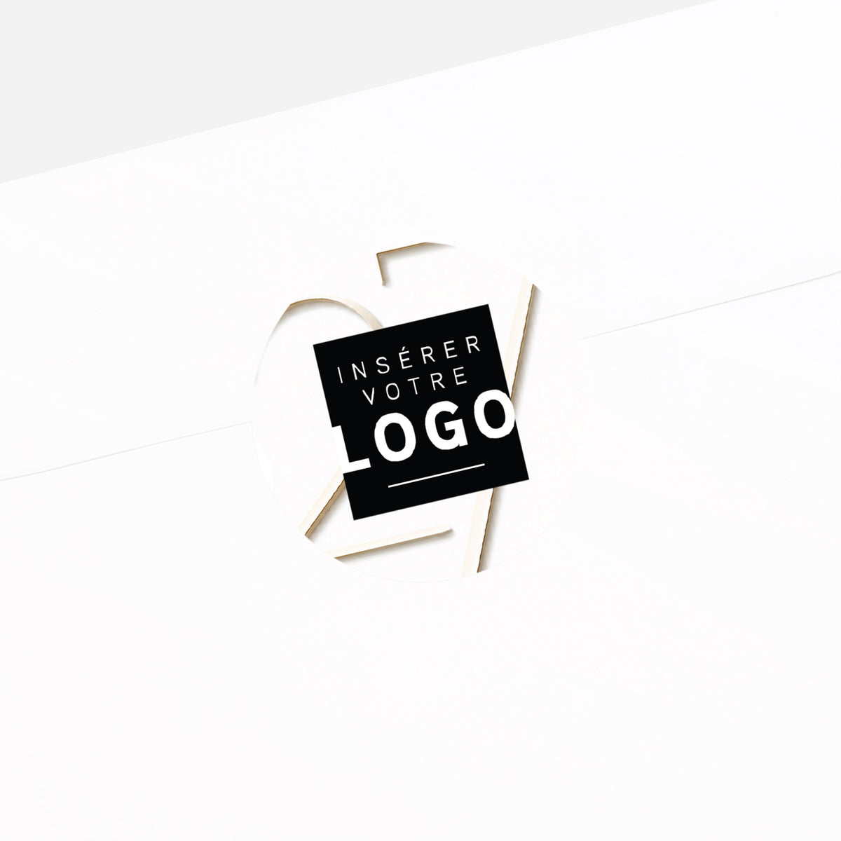 Élégance Pure | Vœux professionnels • Sticker • Rond photo N° 2