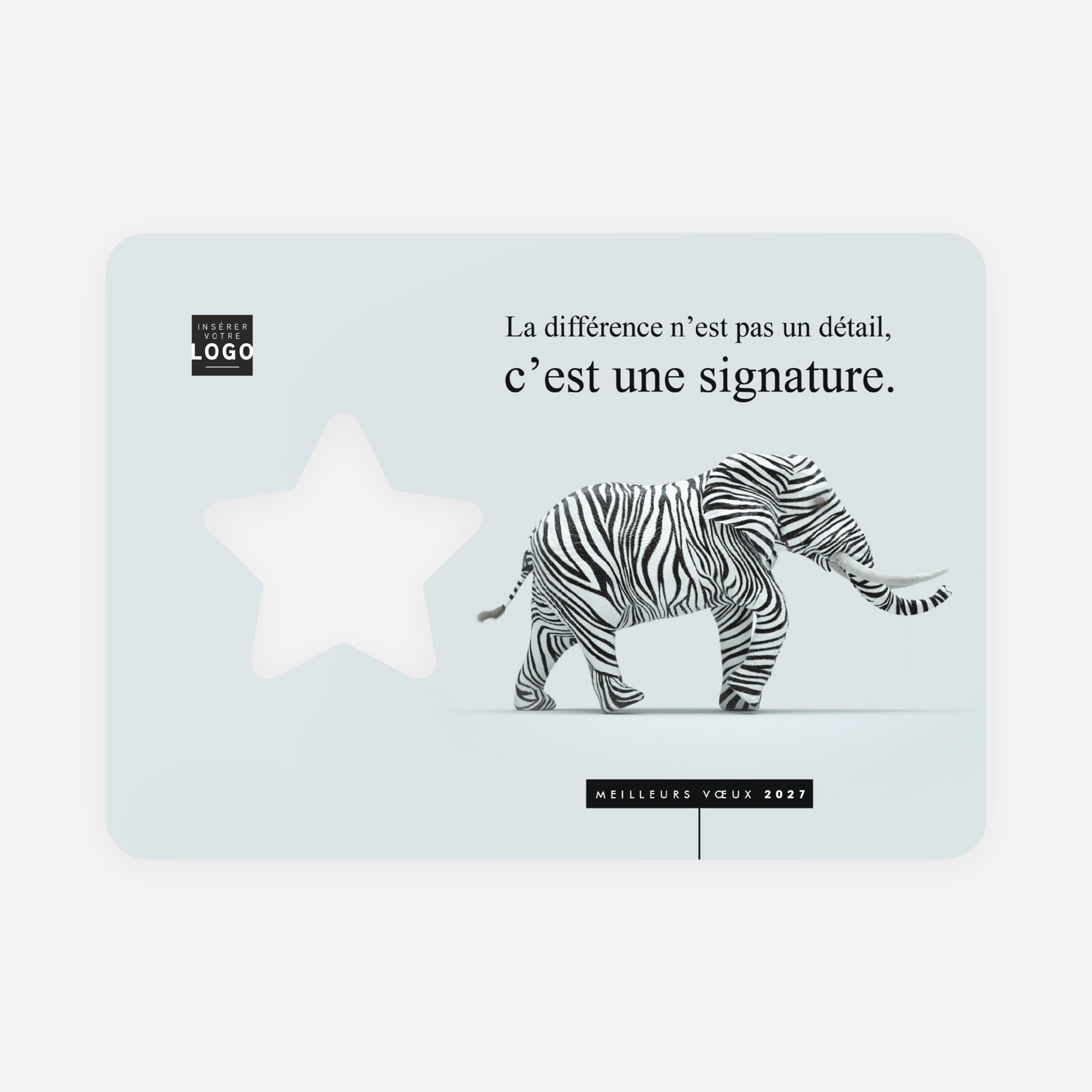 L’Art de la Différence | Vœux professionnels • Carte de voeux • Horizontal étoile photo N° 1