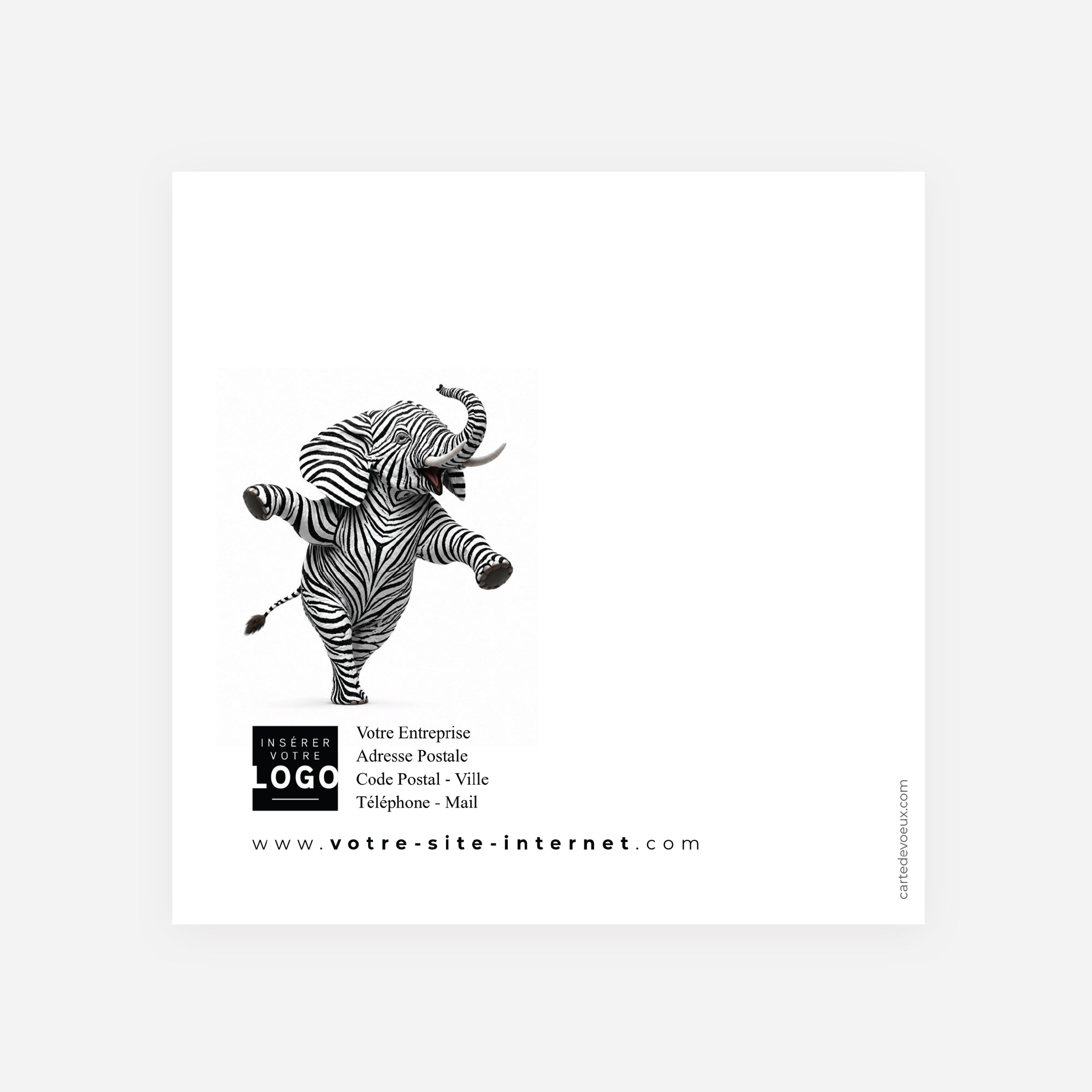 L’Art de la Différence | Vœux professionnels • Carte de voeux • Carré double photo N° 3