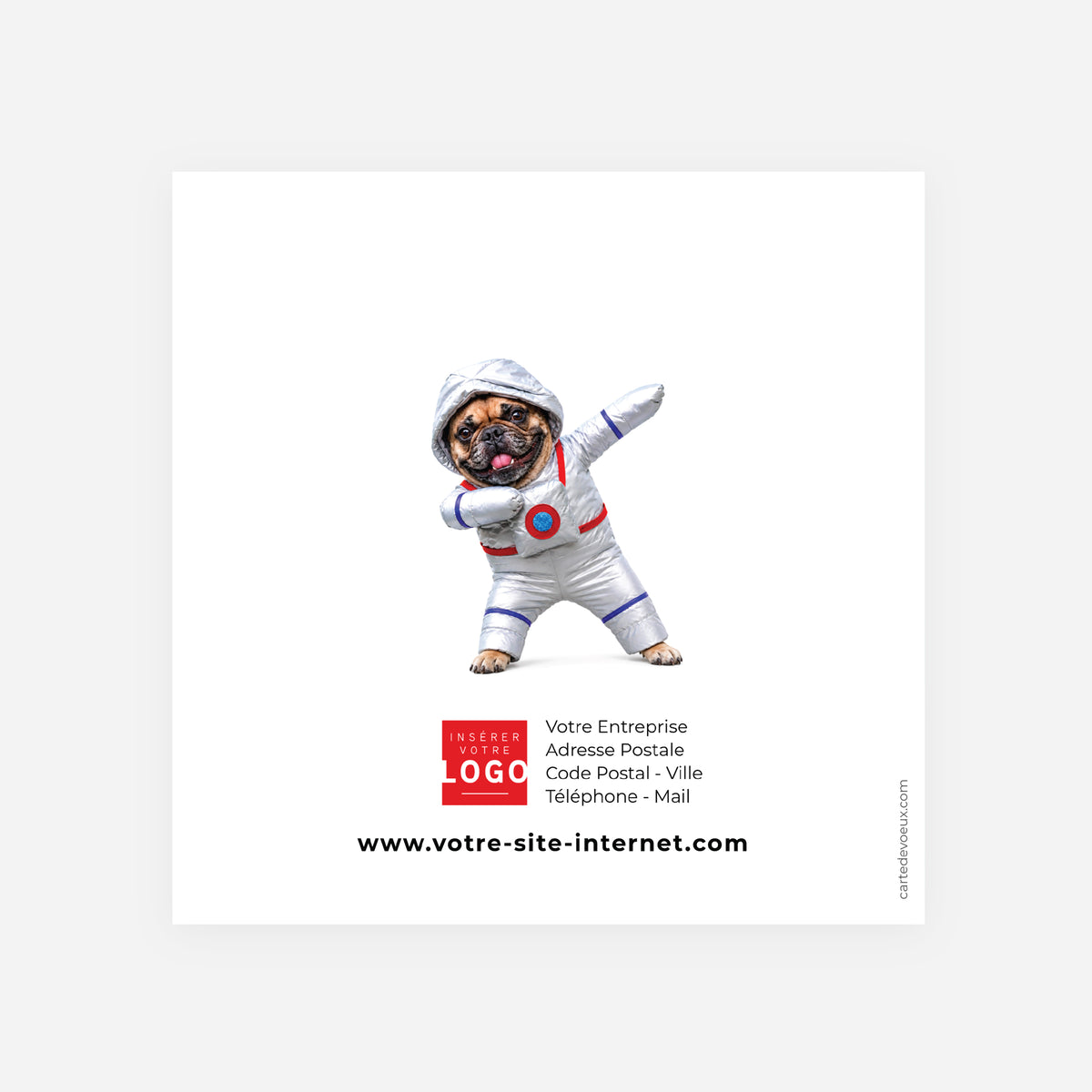 Toujours Plus Haut | Vœux professionnels • Carte de voeux • Carrée pliable photo N° 3