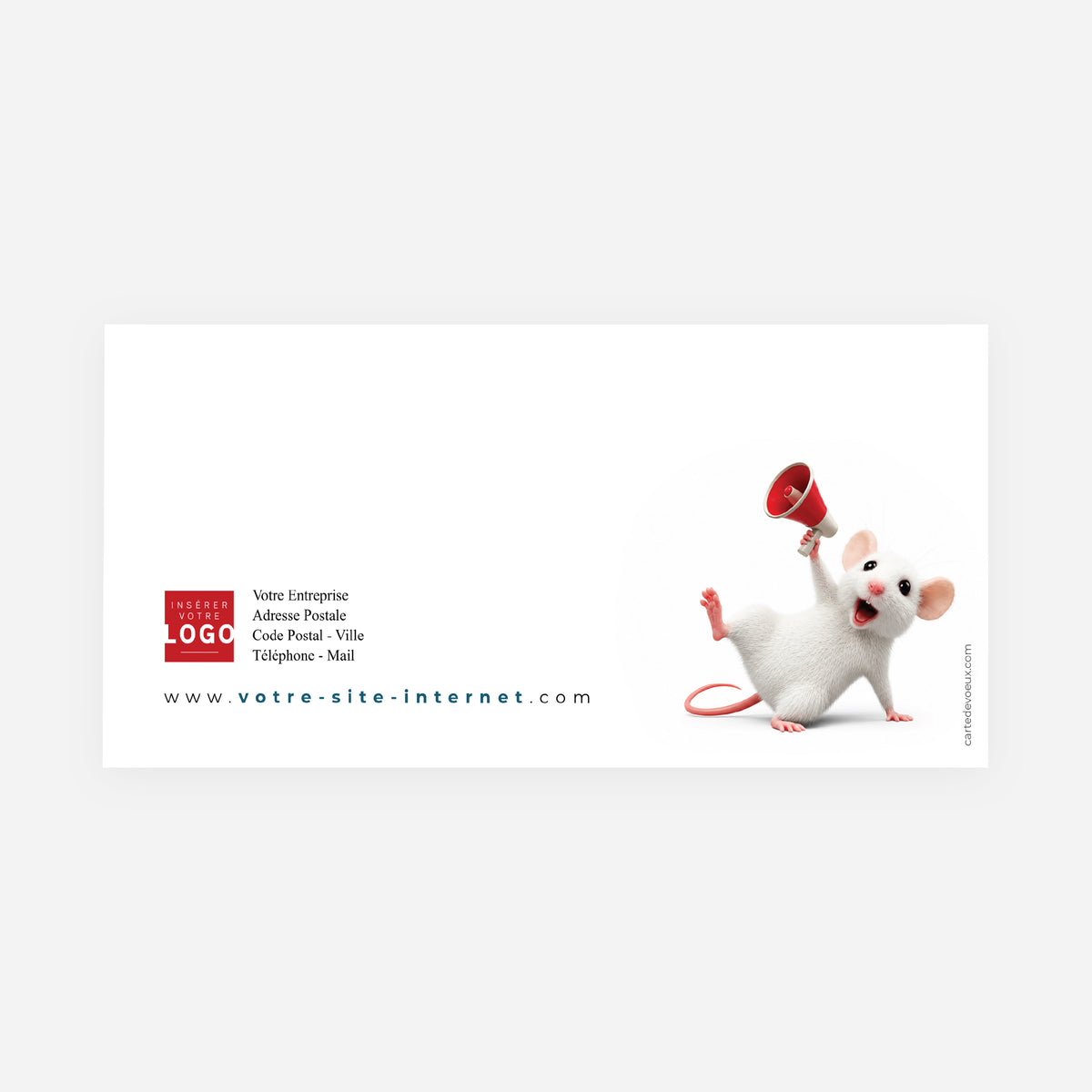 Porte-Voix | Vœux professionnels • Carte de voeux • Panoramique pliable photo N° 3