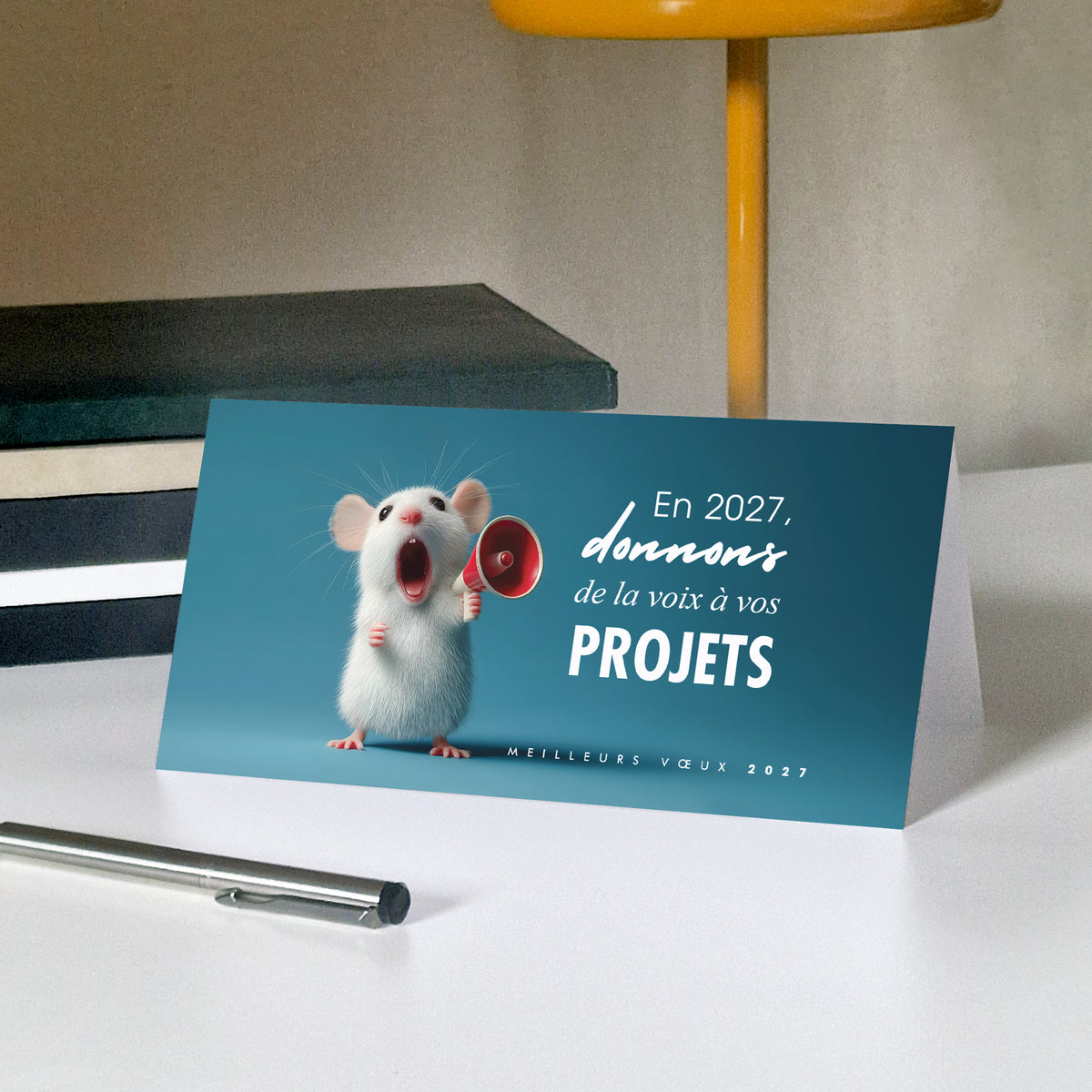 Porte-Voix | Vœux professionnels • Carte de voeux • Panoramique pliable photo N° 5