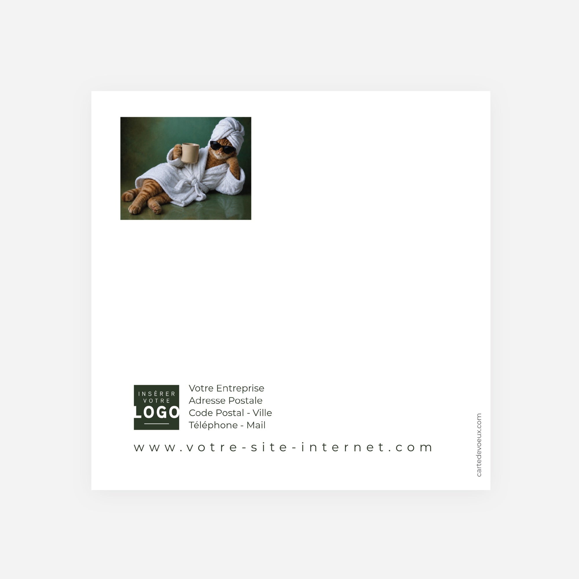 Pattes de Velours | Vœux professionnels • Carte de voeux • Carré double photo N° 3