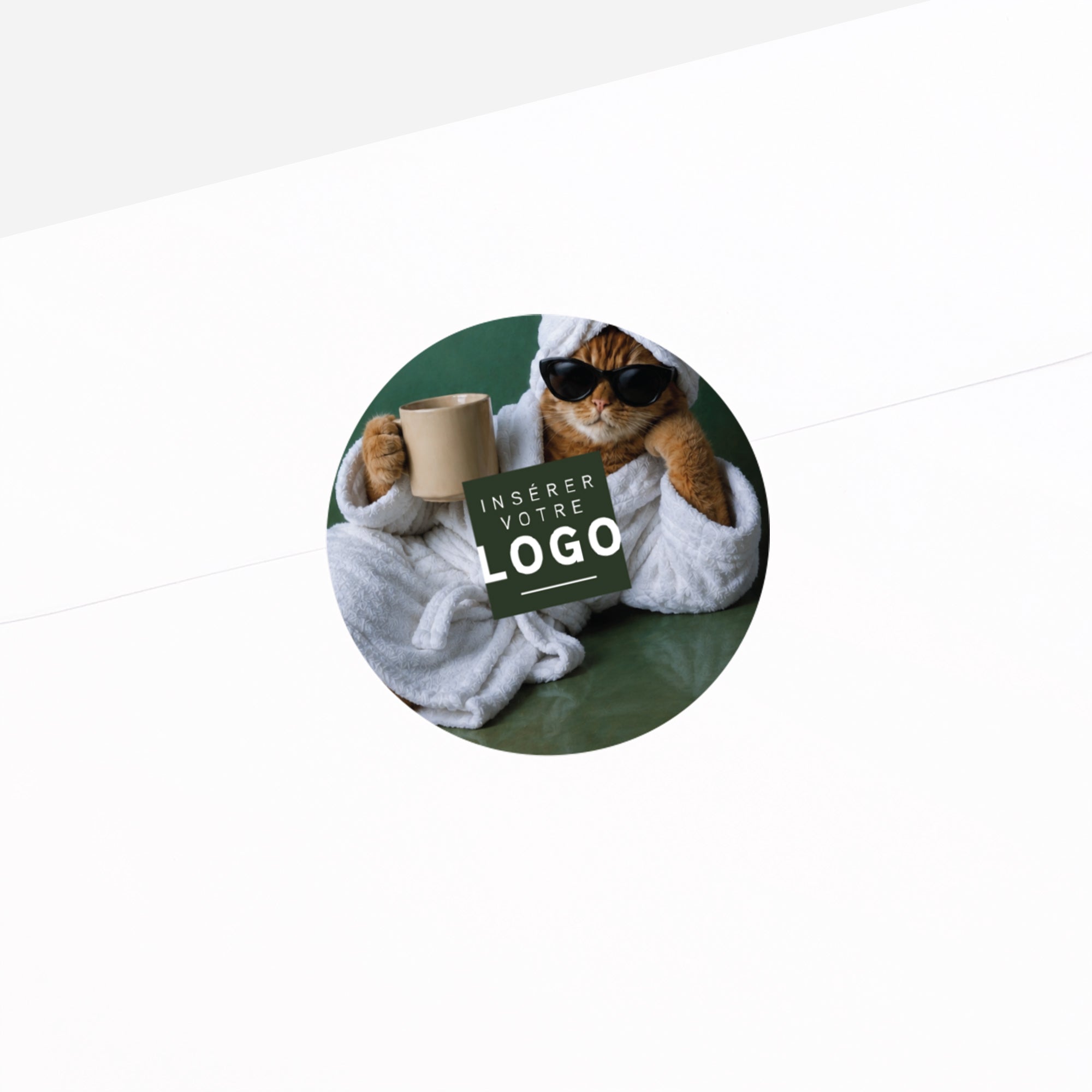 Pattes de Velours | Vœux professionnels • Sticker • Rond photo N° 2