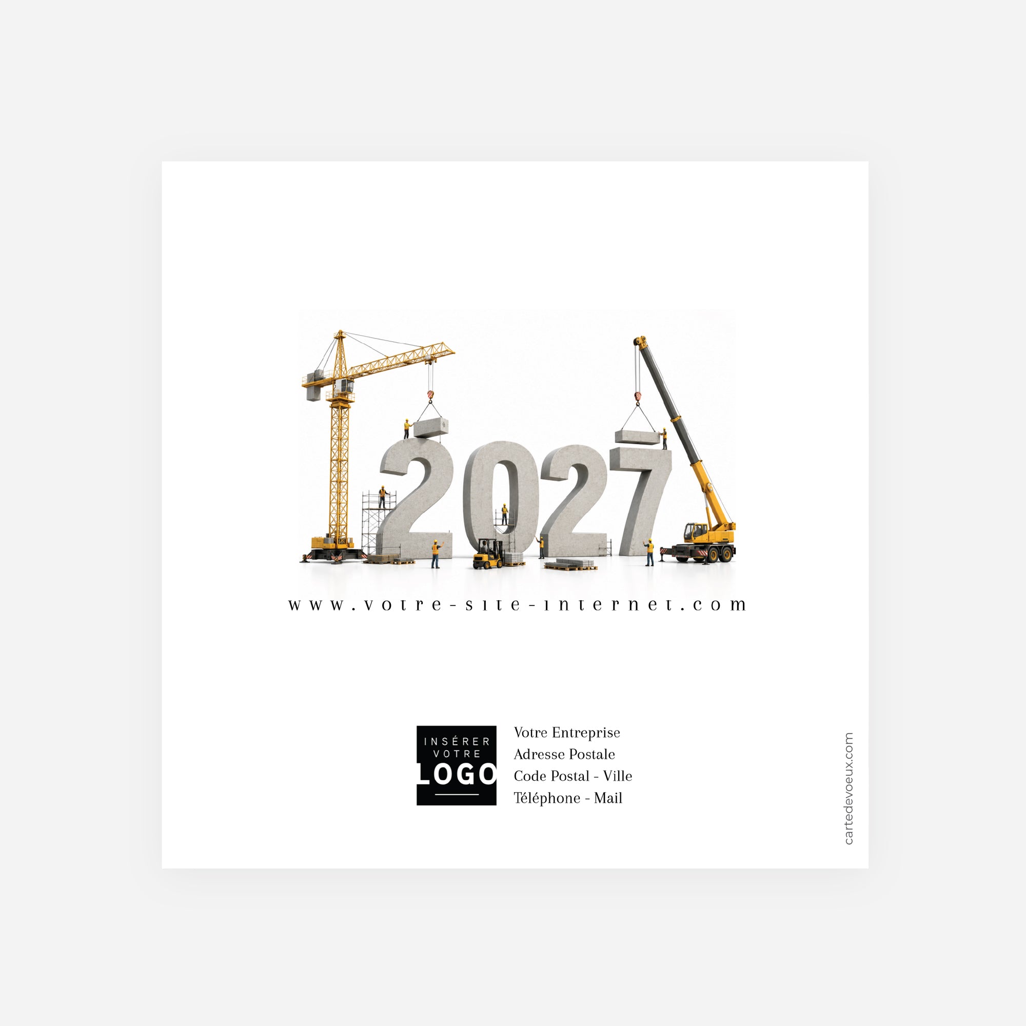 Fondations d’Avenir | Vœux professionnels • Carte de voeux • Carré double photo N° 3