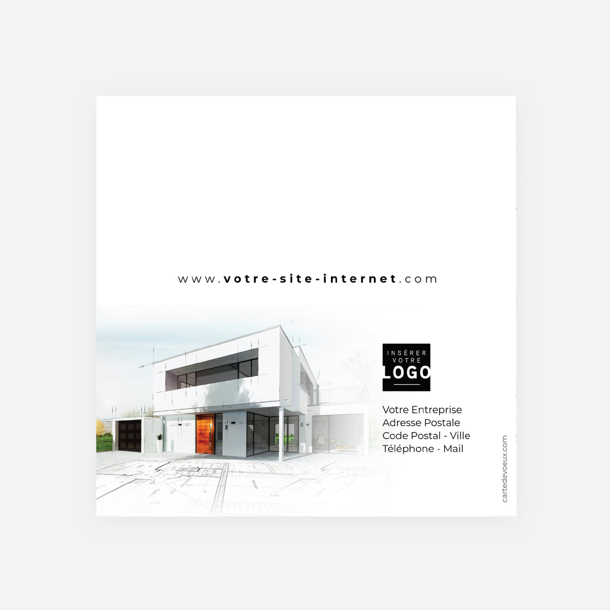Beaux Projets | Vœux professionnels • Carte de voeux • Carrée pliable photo N° 3