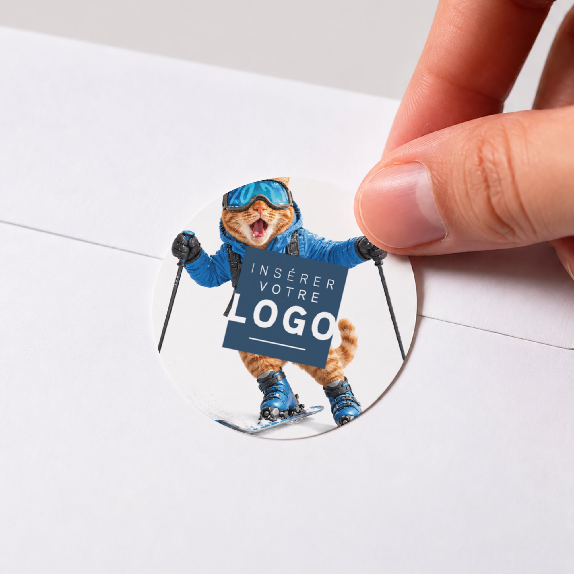 Effet Wahou | Vœux professionnels • Sticker • Rond photo N° 1