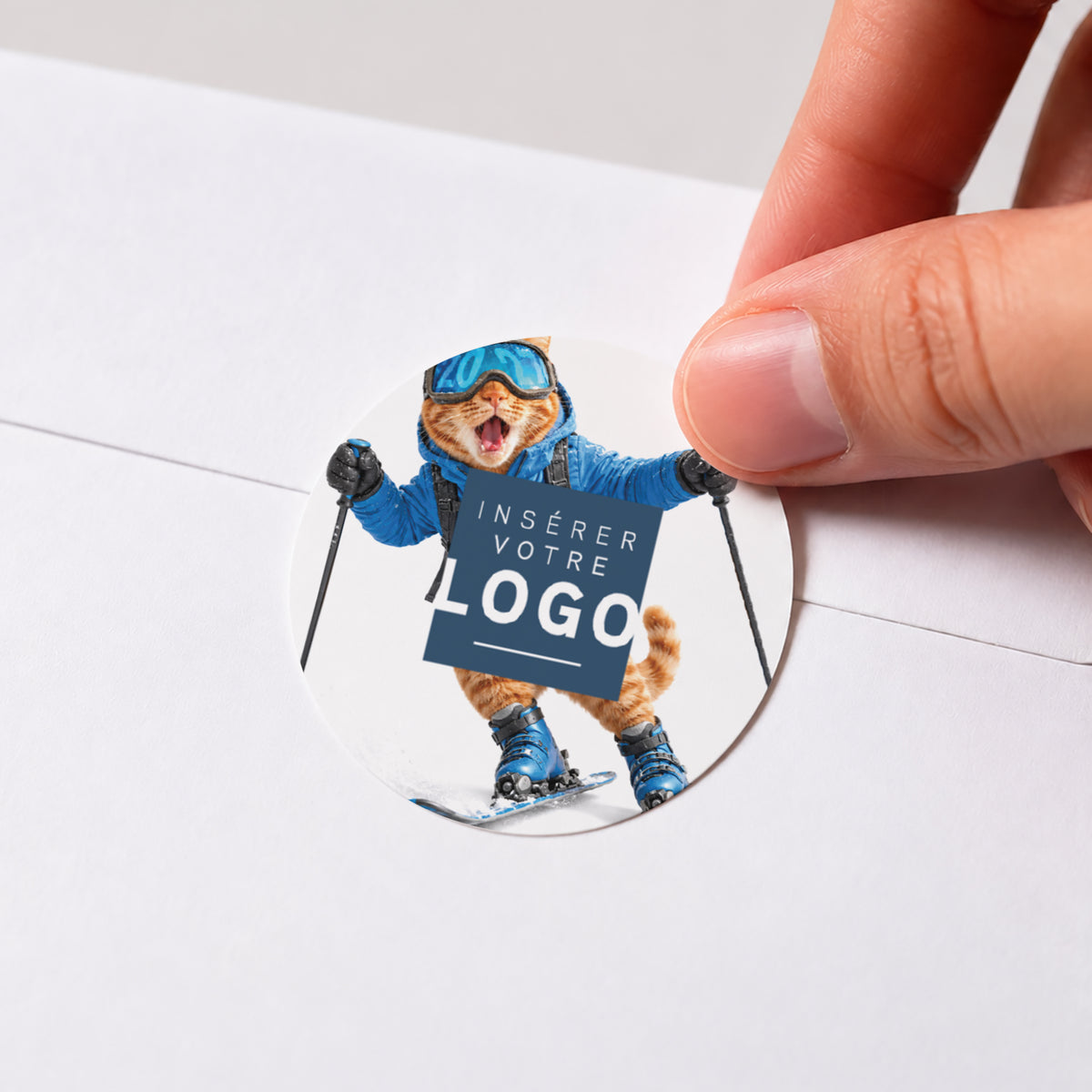 Effet Wahou | Vœux professionnels • Sticker • Rond photo N° 1
