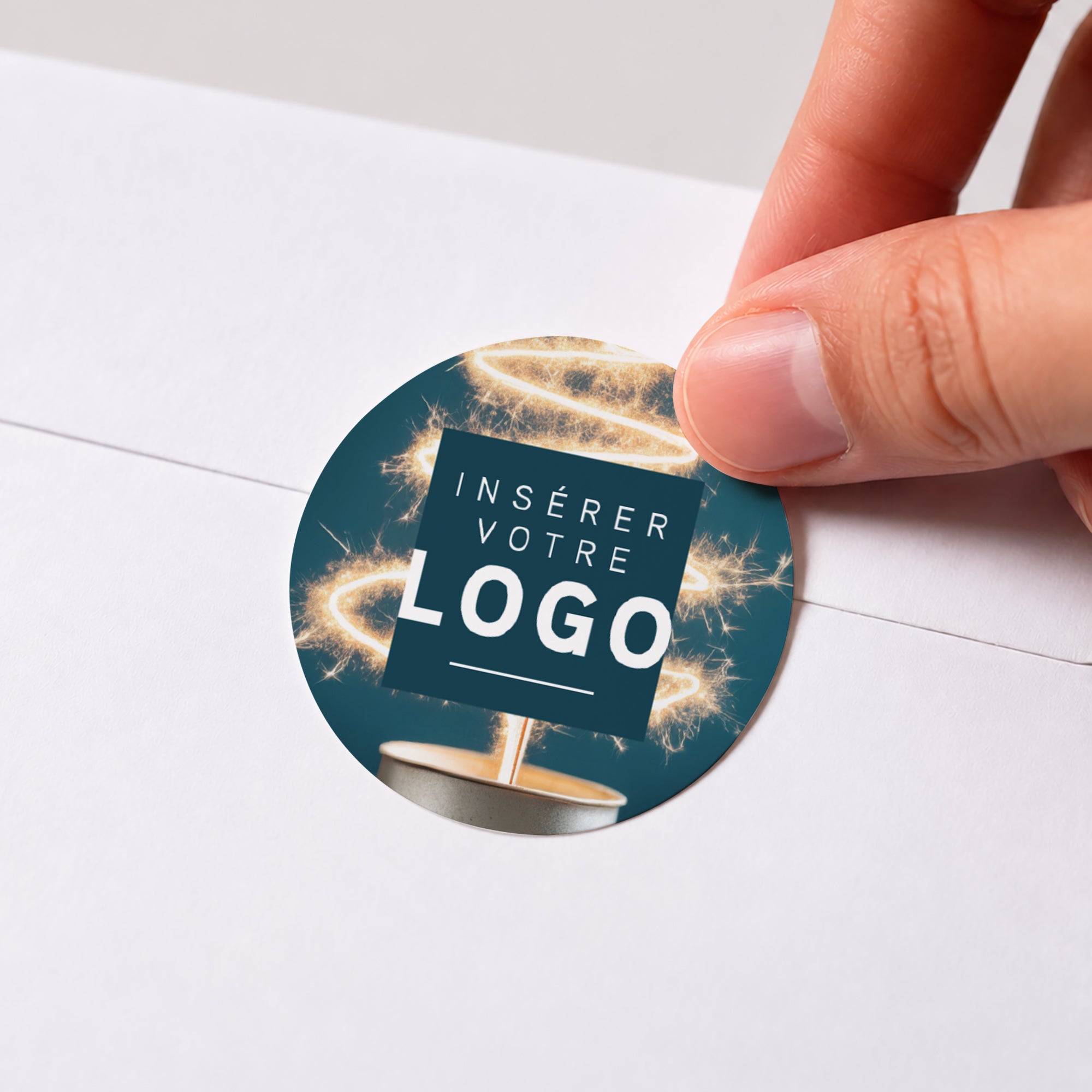 Étincelle d’Avenir | Vœux professionnels • Sticker • Rond photo N° 1