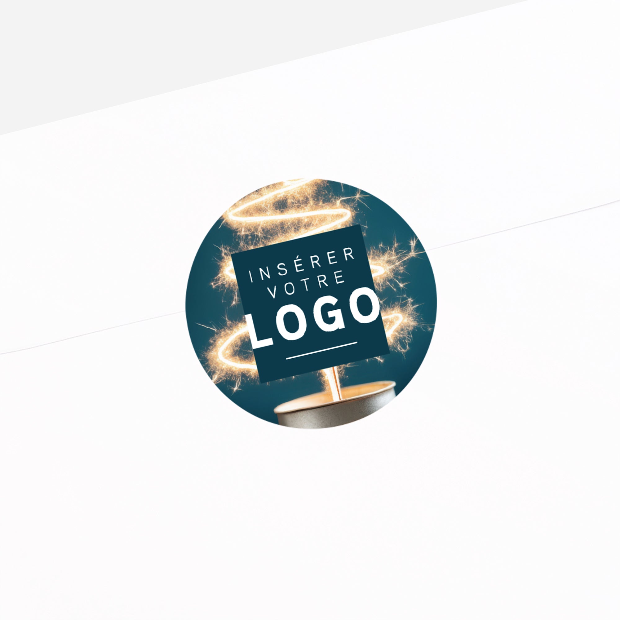 Étincelle d’Avenir | Vœux professionnels • Sticker • Rond photo N° 2