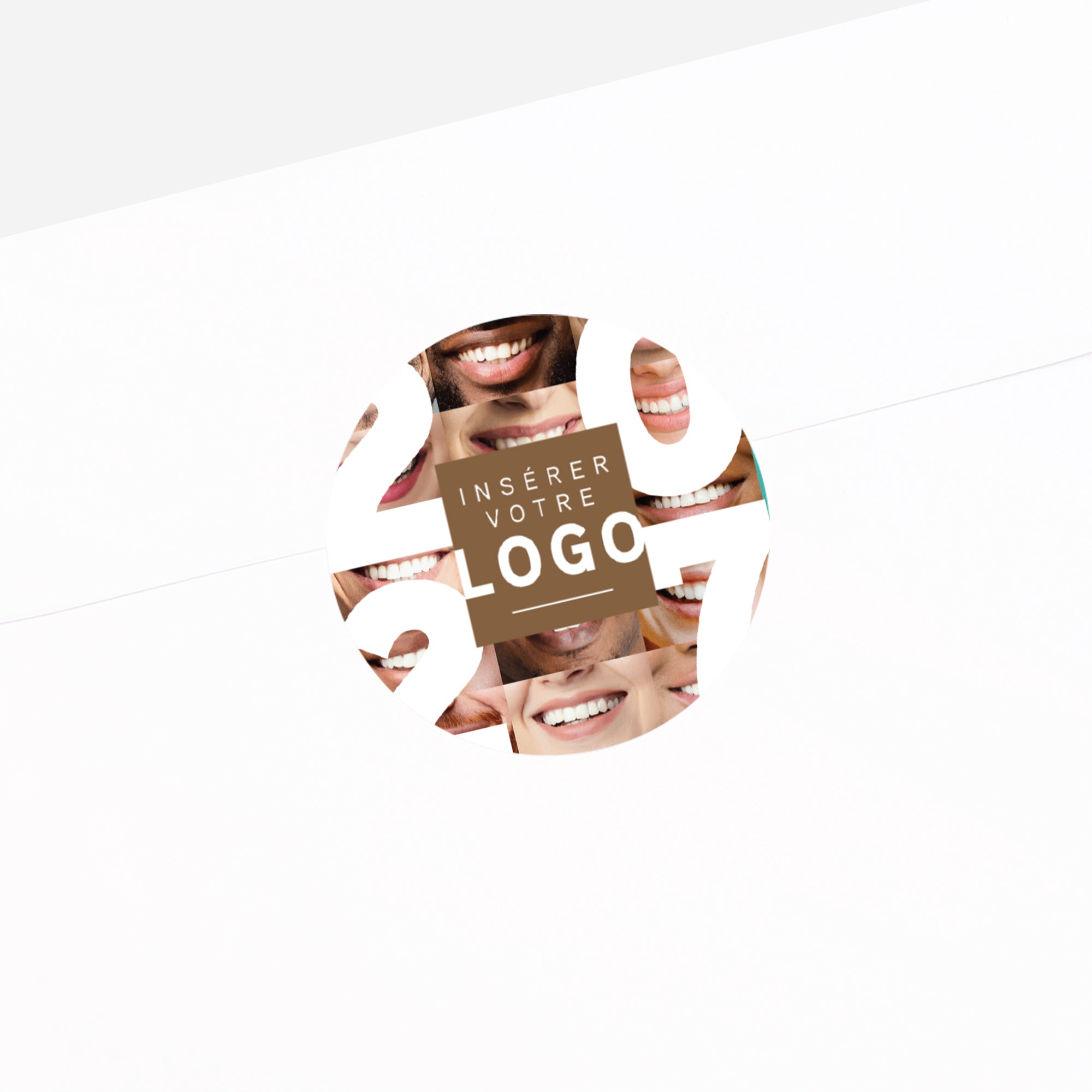 Sourires Partagés | Vœux professionnels • Sticker • Rond photo N° 2
