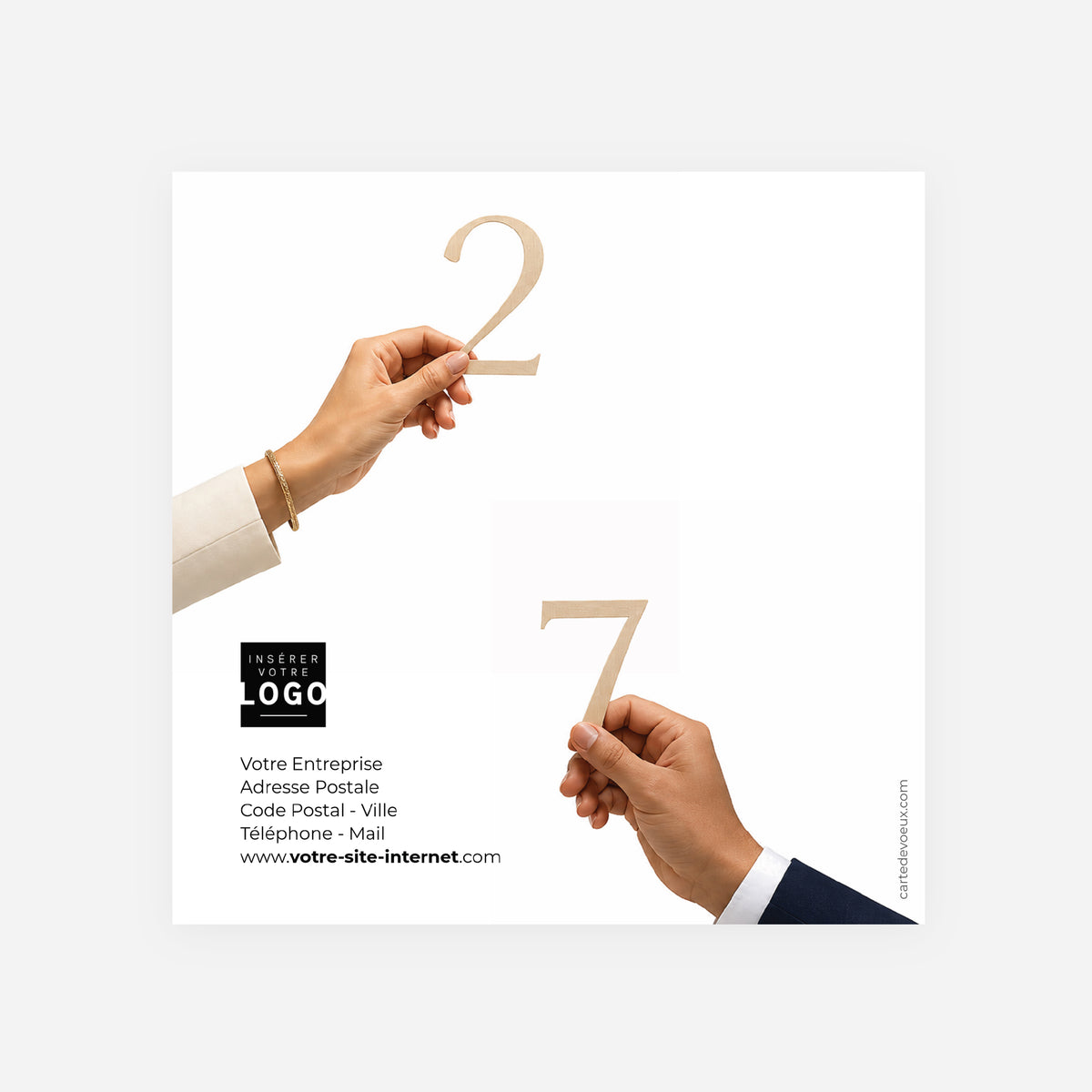 L’Impulsion Commune | Vœux professionnels • Carte de voeux • Carrée pliable photo N° 3