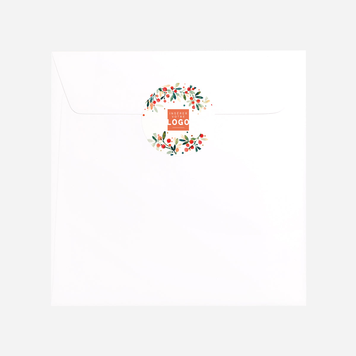 Aquarelle Houx | Vœux professionnels • Sticker • Rond photo N° 3