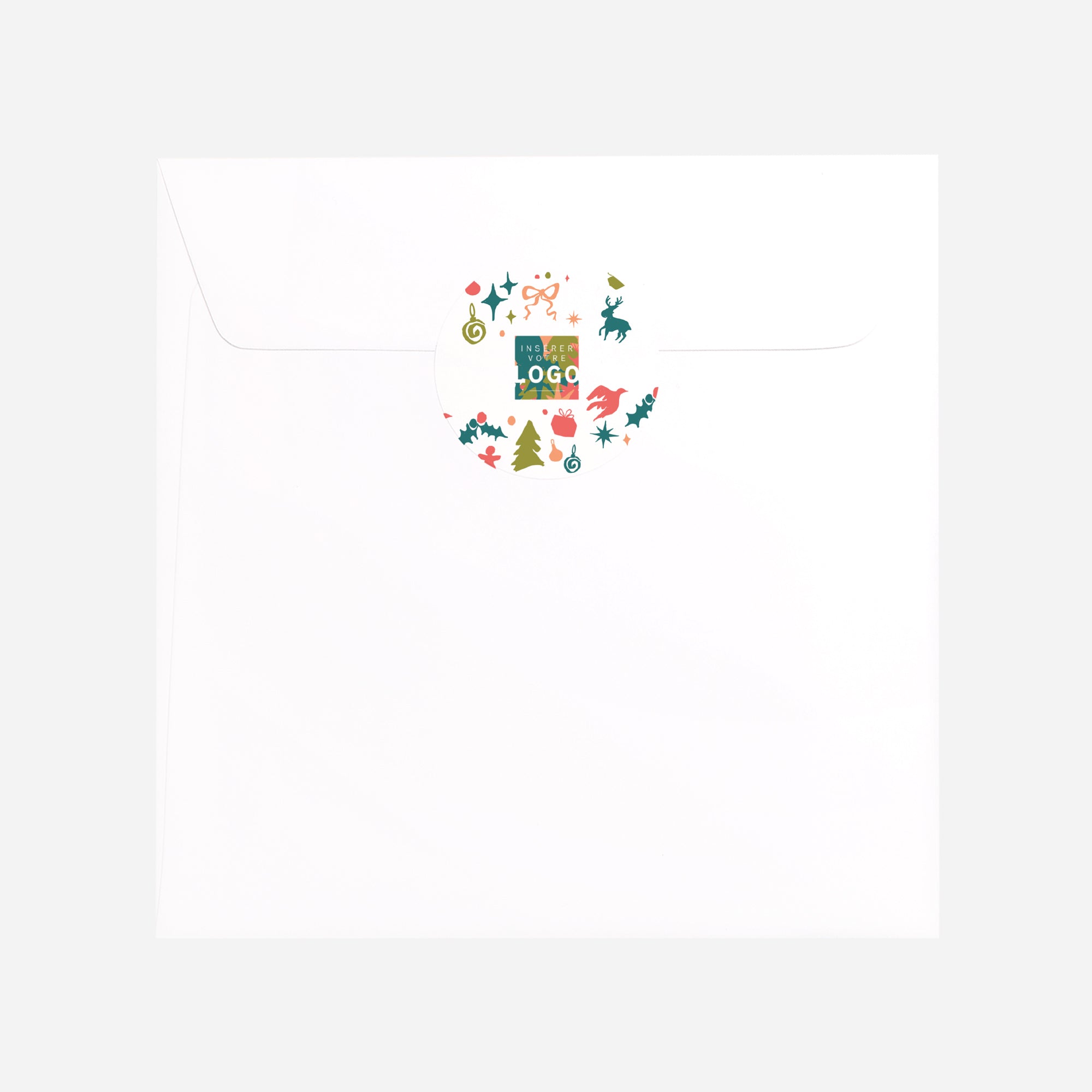 Éléments silhouettes | Vœux professionnels • Sticker • Rond photo N° 3