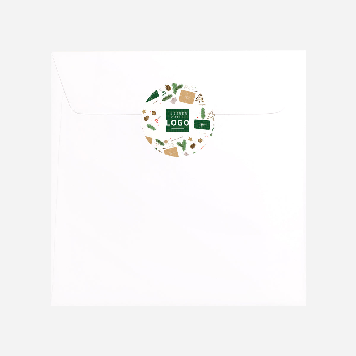 Déco noël | Vœux professionnels • Sticker • Rond photo N° 3