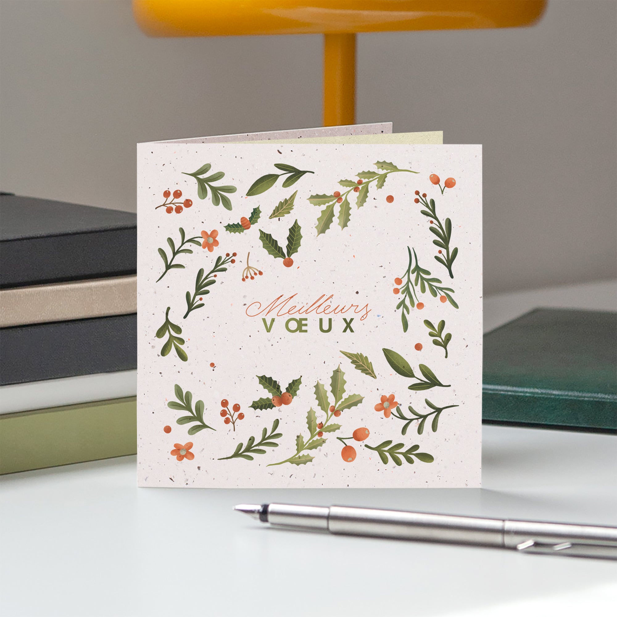 Houx | Vœux professionnels • Carte de voeux • À planter pliable photo N° 5