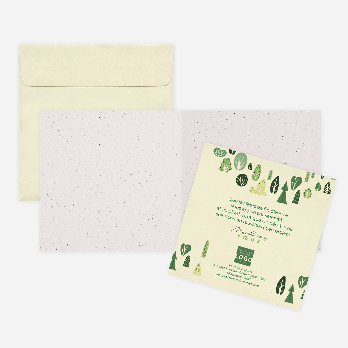 Multi trees | Vœux professionnels • Carte de voeux • À planter pliable photo N° 2