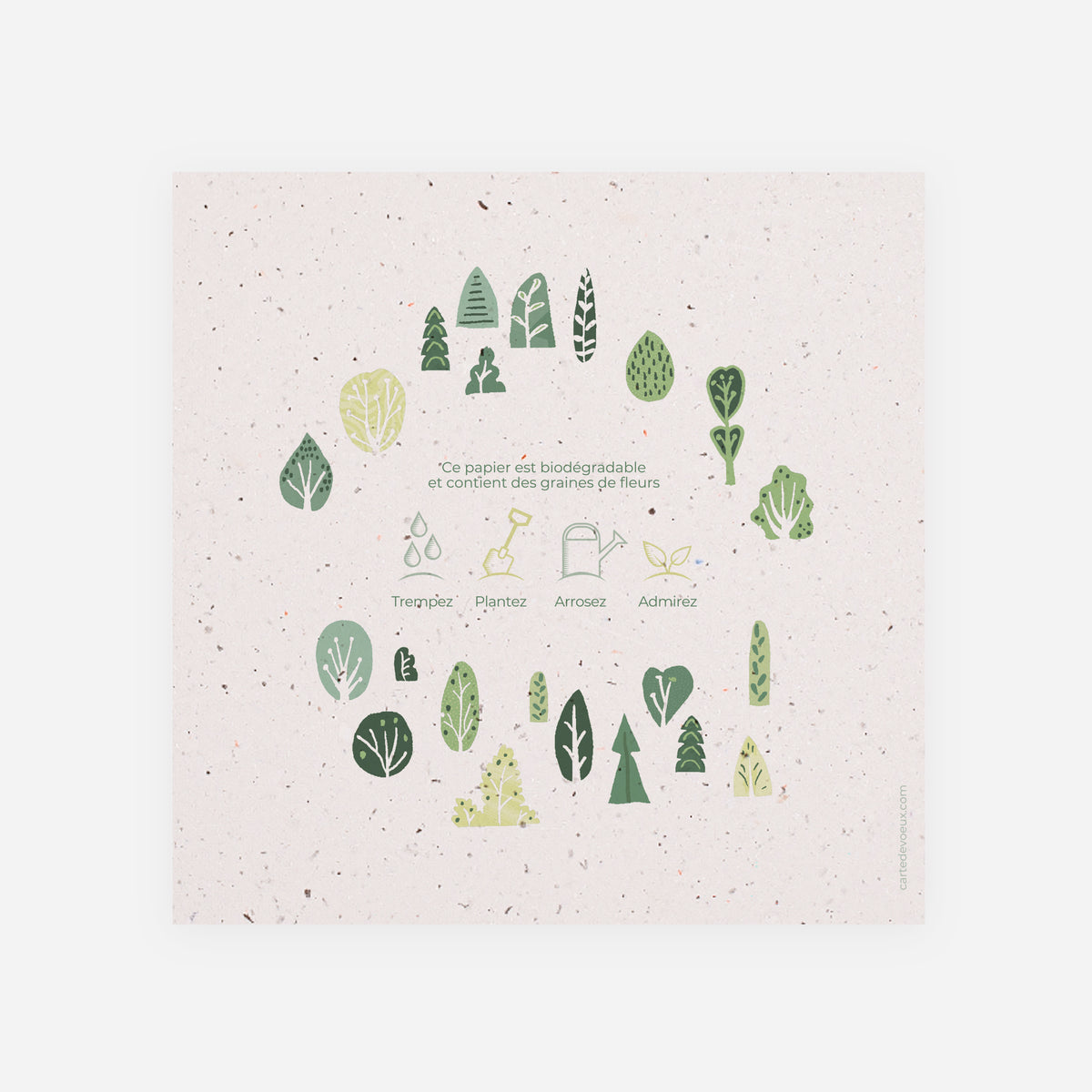 Multi trees | Vœux professionnels • Carte de voeux • À planter pliable photo N° 3
