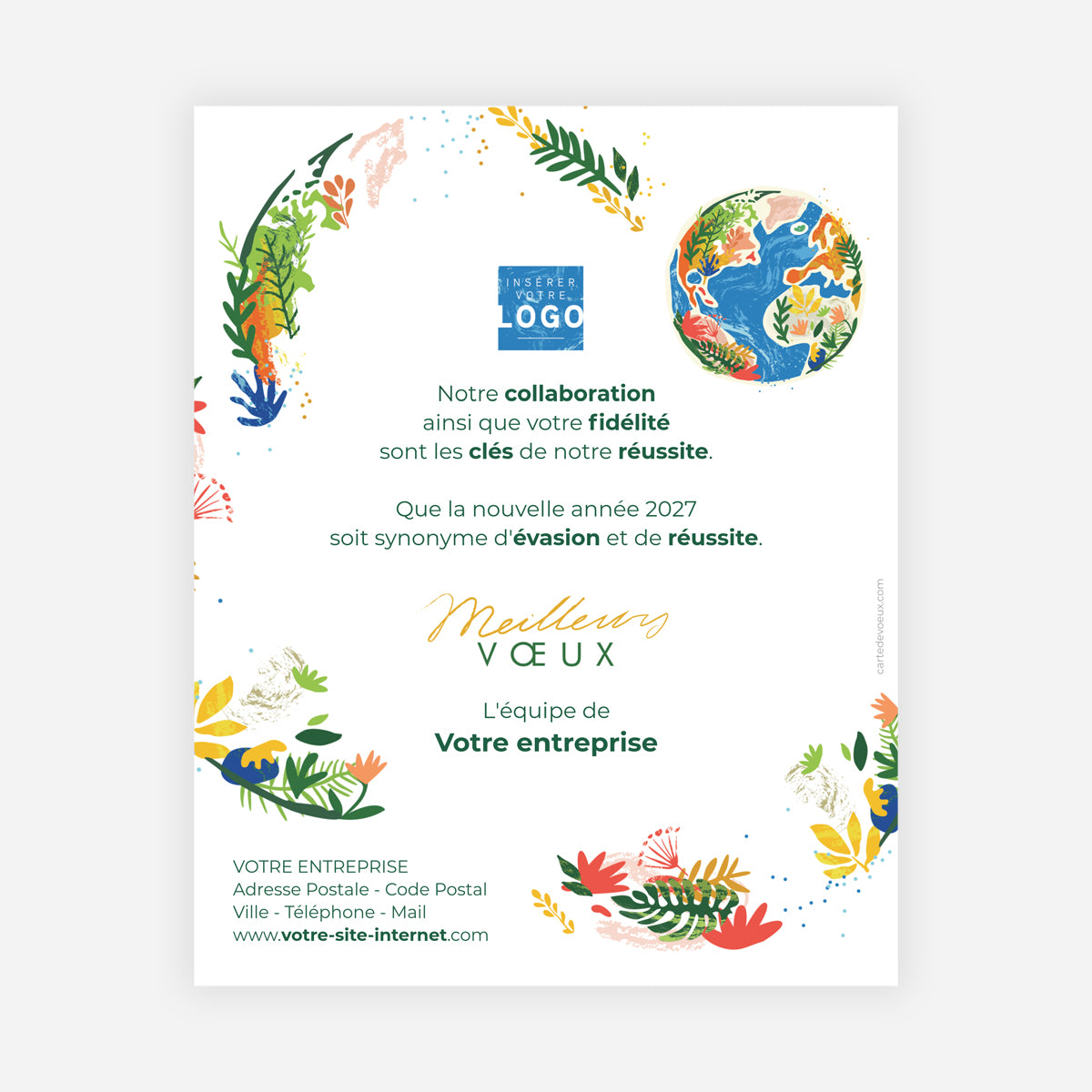 Planet | Vœux professionnels • Carte virtuelle • eCard Image photo N° 1
