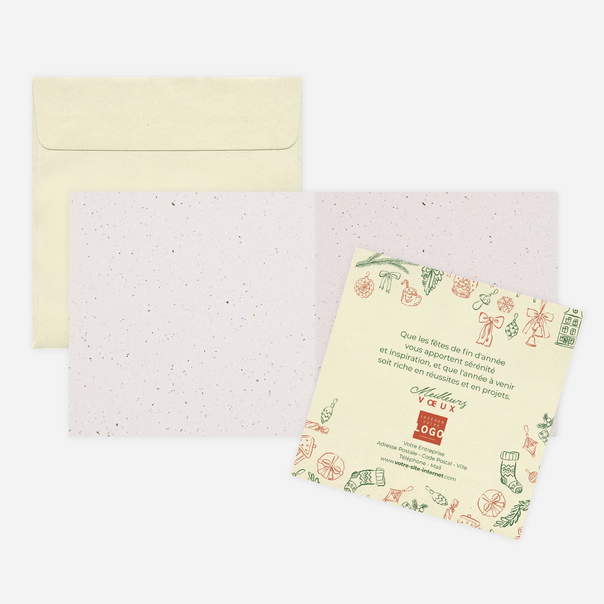 Xmas Elements | Vœux professionnels • Carte de voeux • À planter pliable photo N° 2