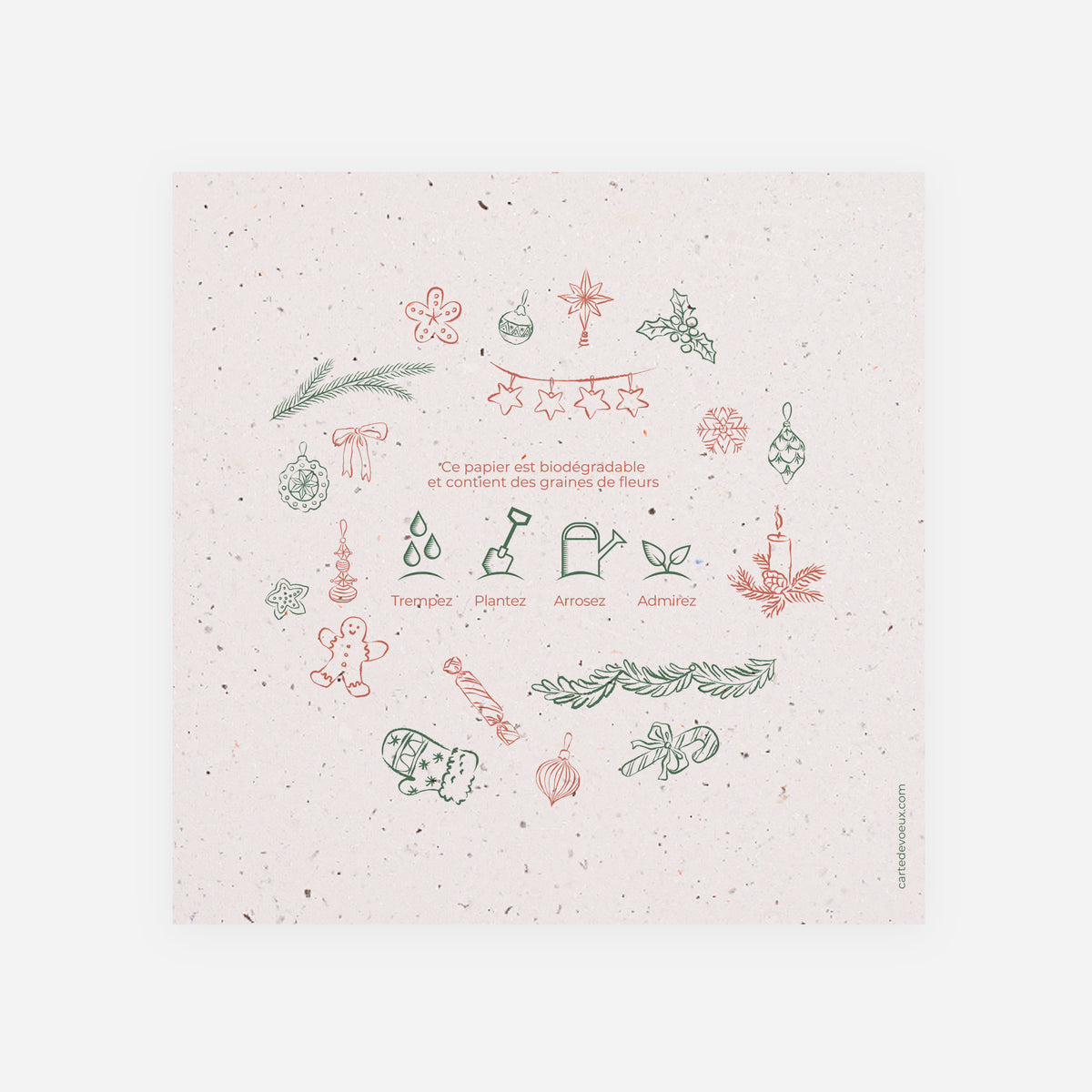 Xmas Elements | Vœux professionnels • Carte de voeux • À planter pliable photo N° 3