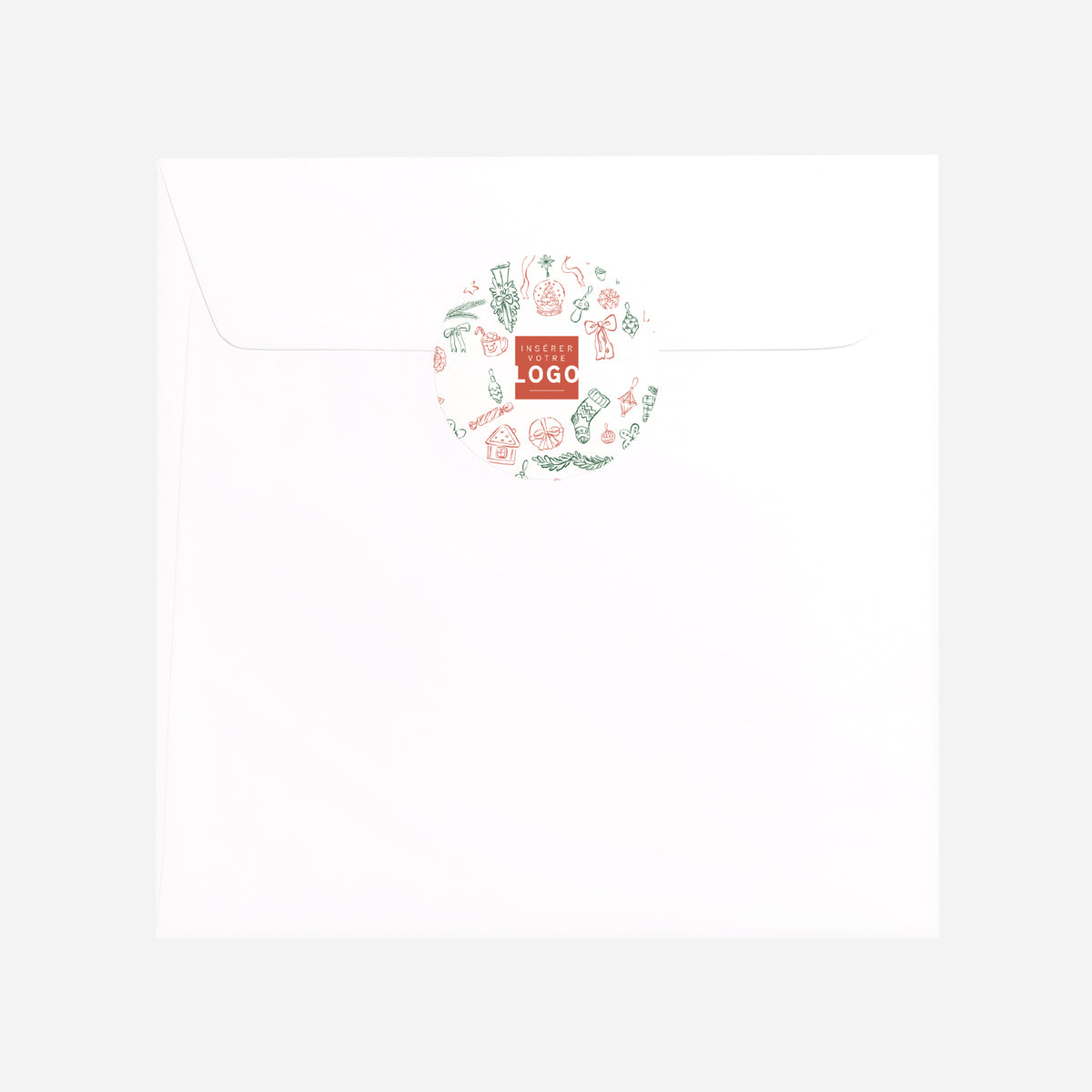 Xmas Elements | Vœux professionnels • Sticker • Rond photo N° 3
