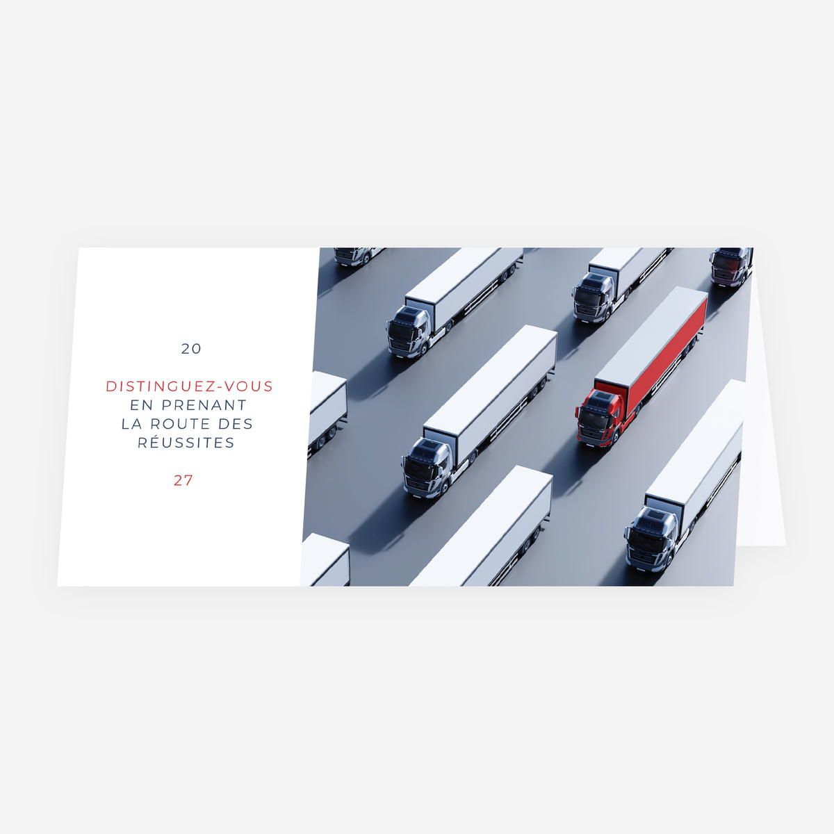 Trajectoires d'Exception | Vœux professionnels • Carte de voeux • Panoramique pliable photo N° 1